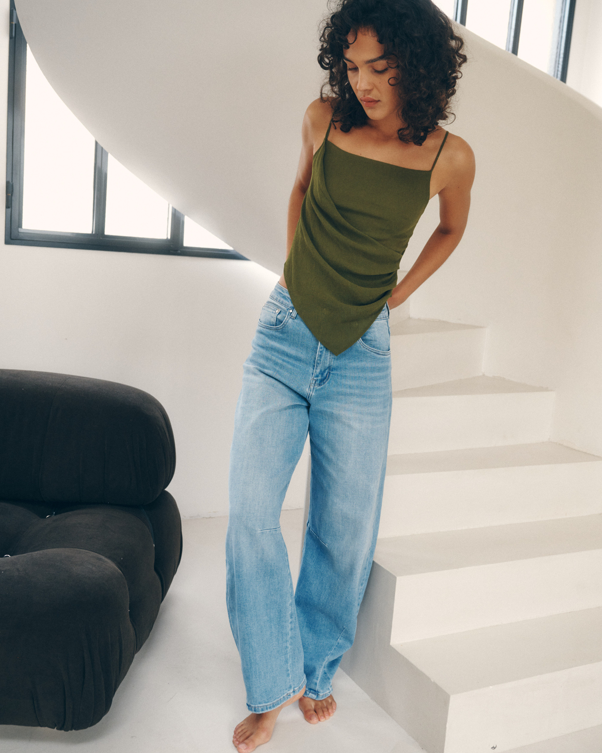 Großhändler Ana & Lucy - "Louisa" Barrel Jeans - ANA & LUCY