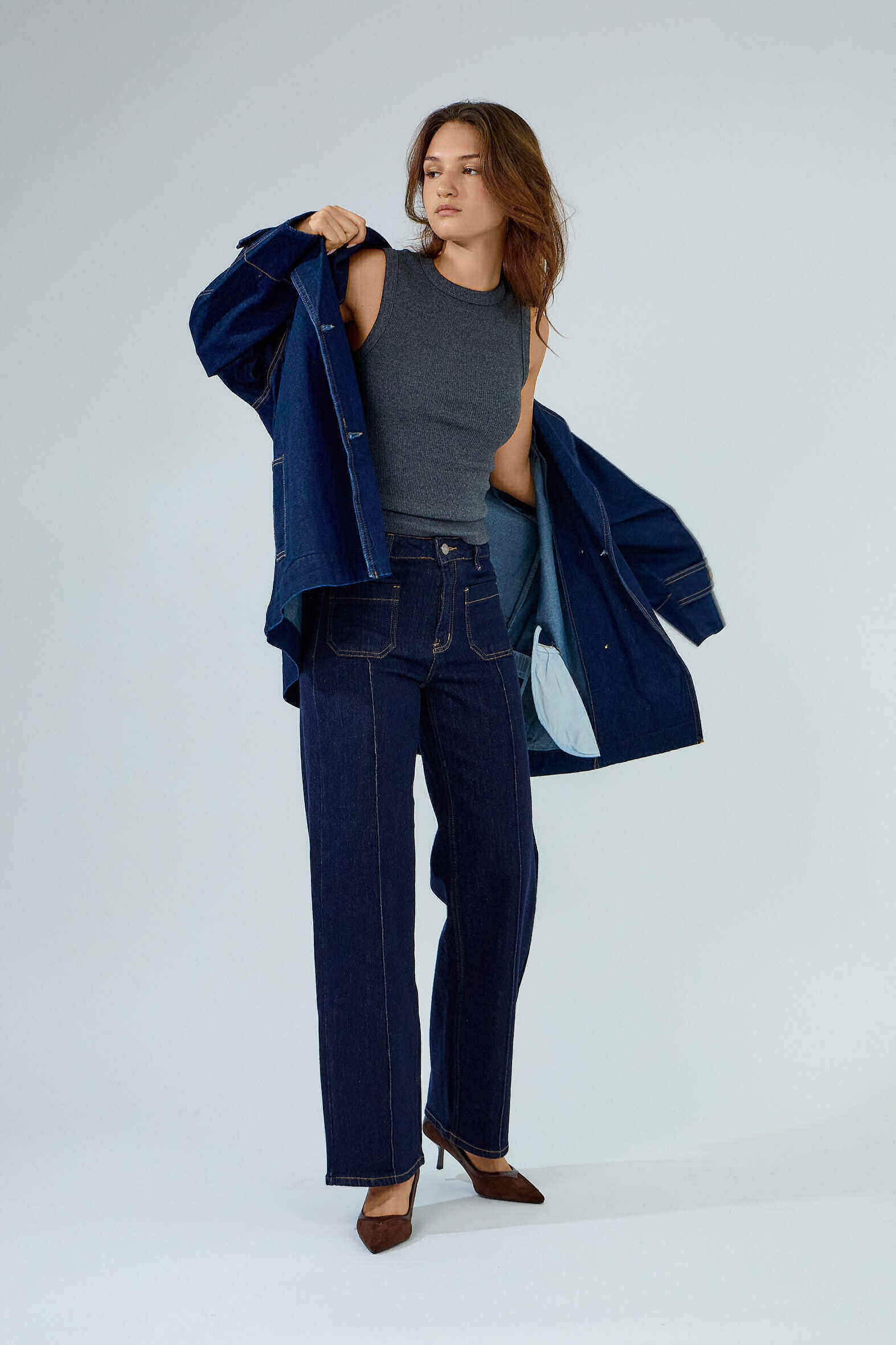 Grossiste Ana & Lucy - Jeans Wide Straight "Enelia" - Ana & Lucy
