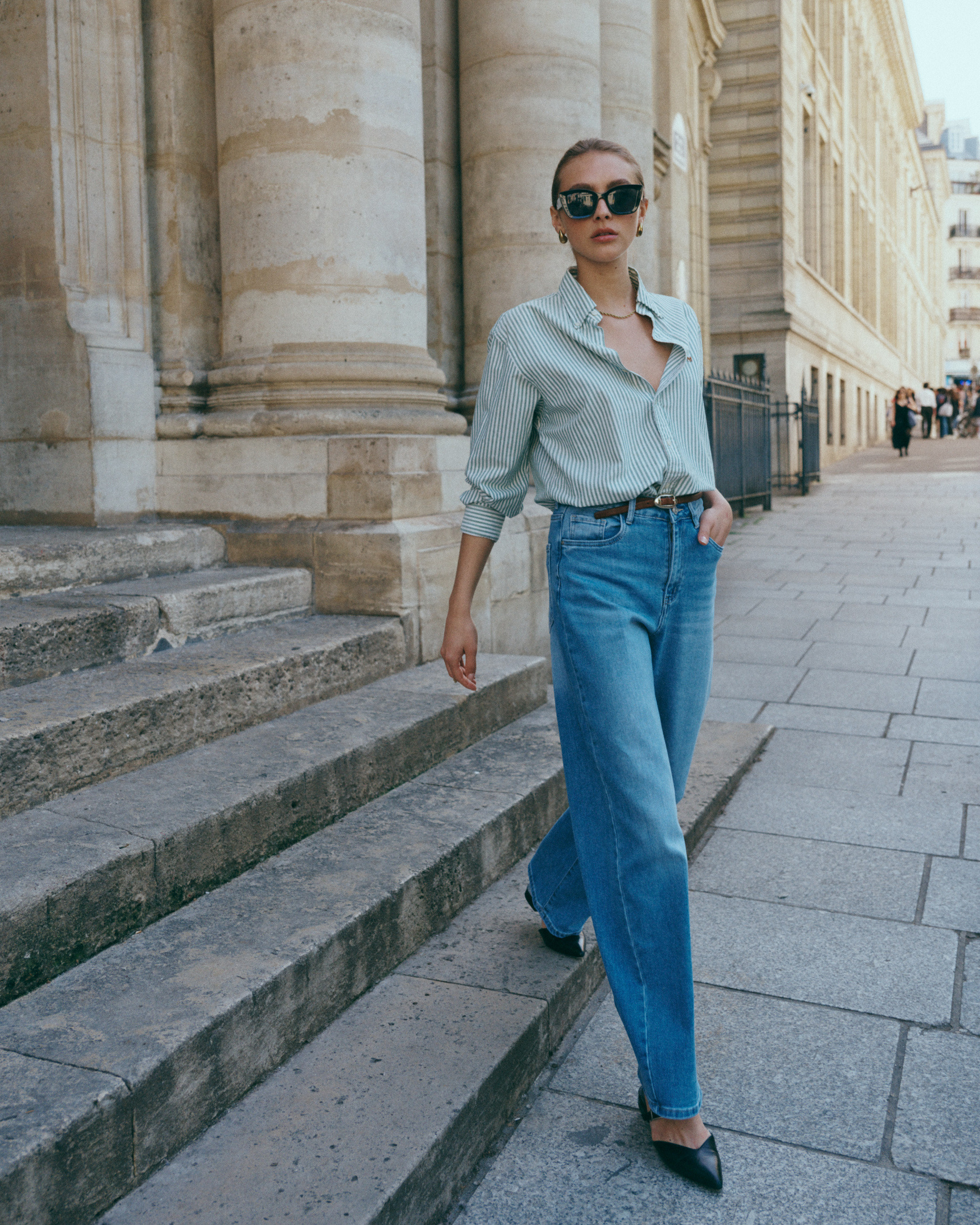 Grossiste Ana & Lucy - Jeans Barrel "Lowen" (Sans Plis) - Ana & Lucy