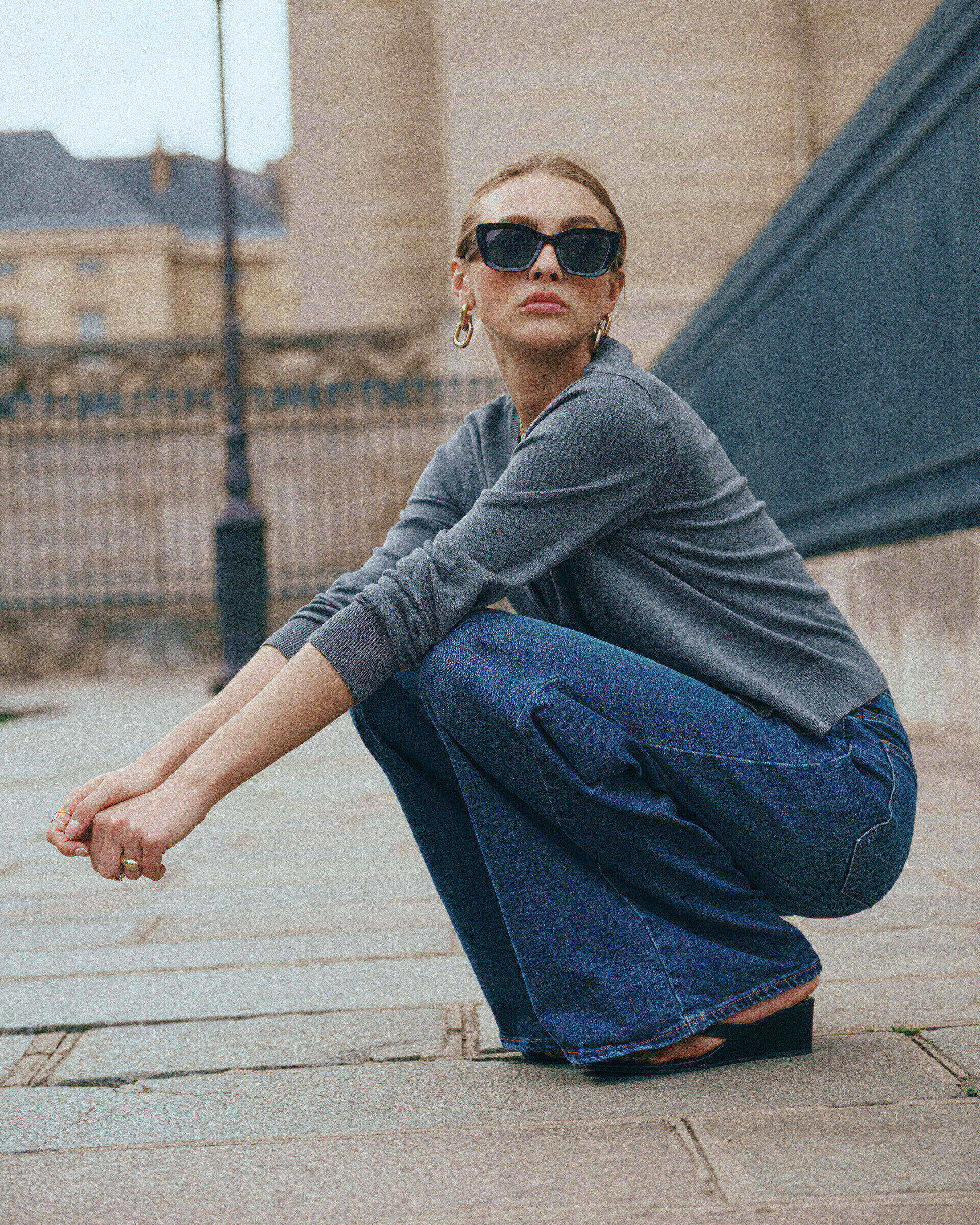 Grossista Ana & Lucy - Jeans a gamba ultra larga (Palazzo) "Nolwenn" - Ana & Lucy