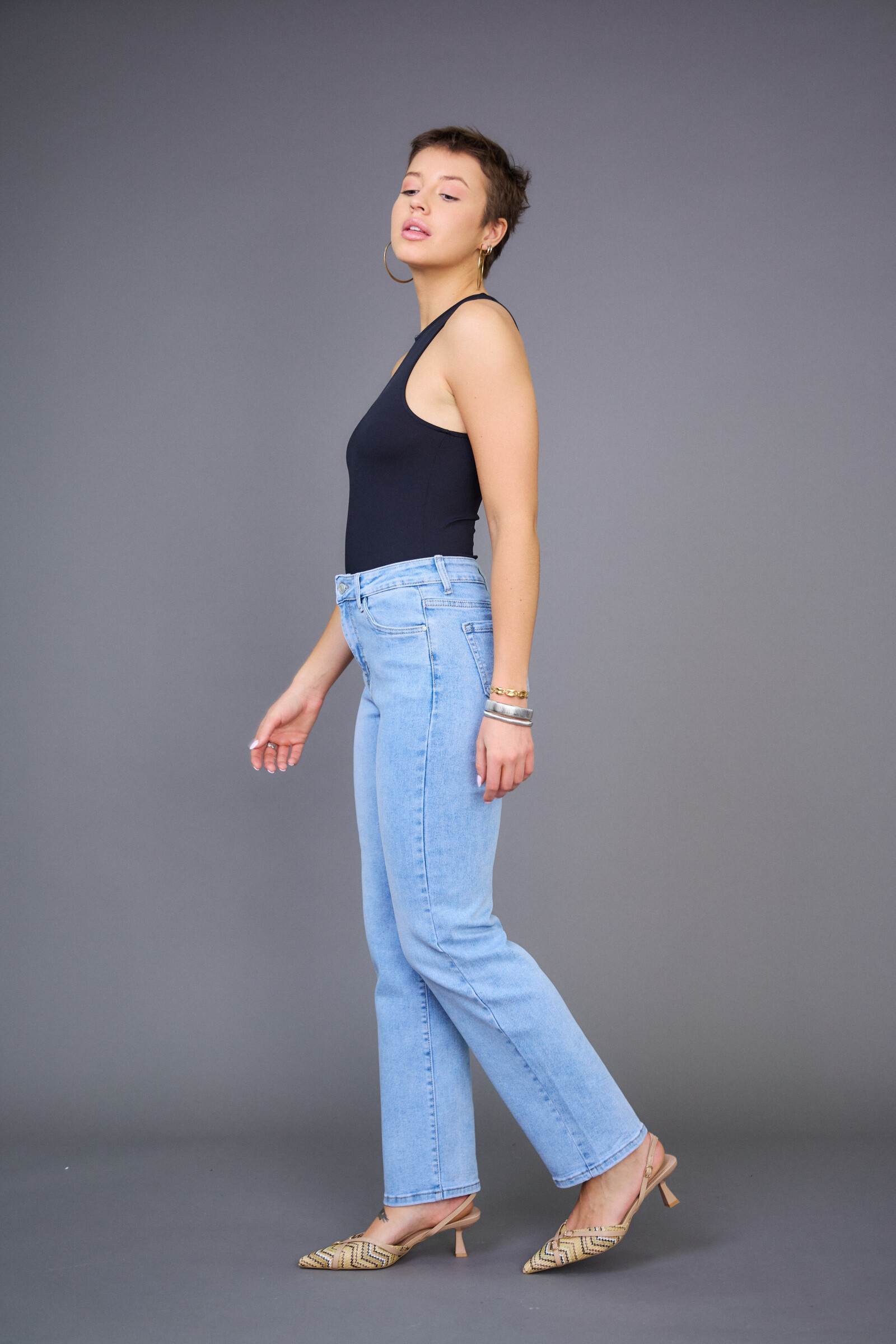 Mayorista ANA & LUCY - Jeans Straight -leg (taza recta) - ANA & LUCY