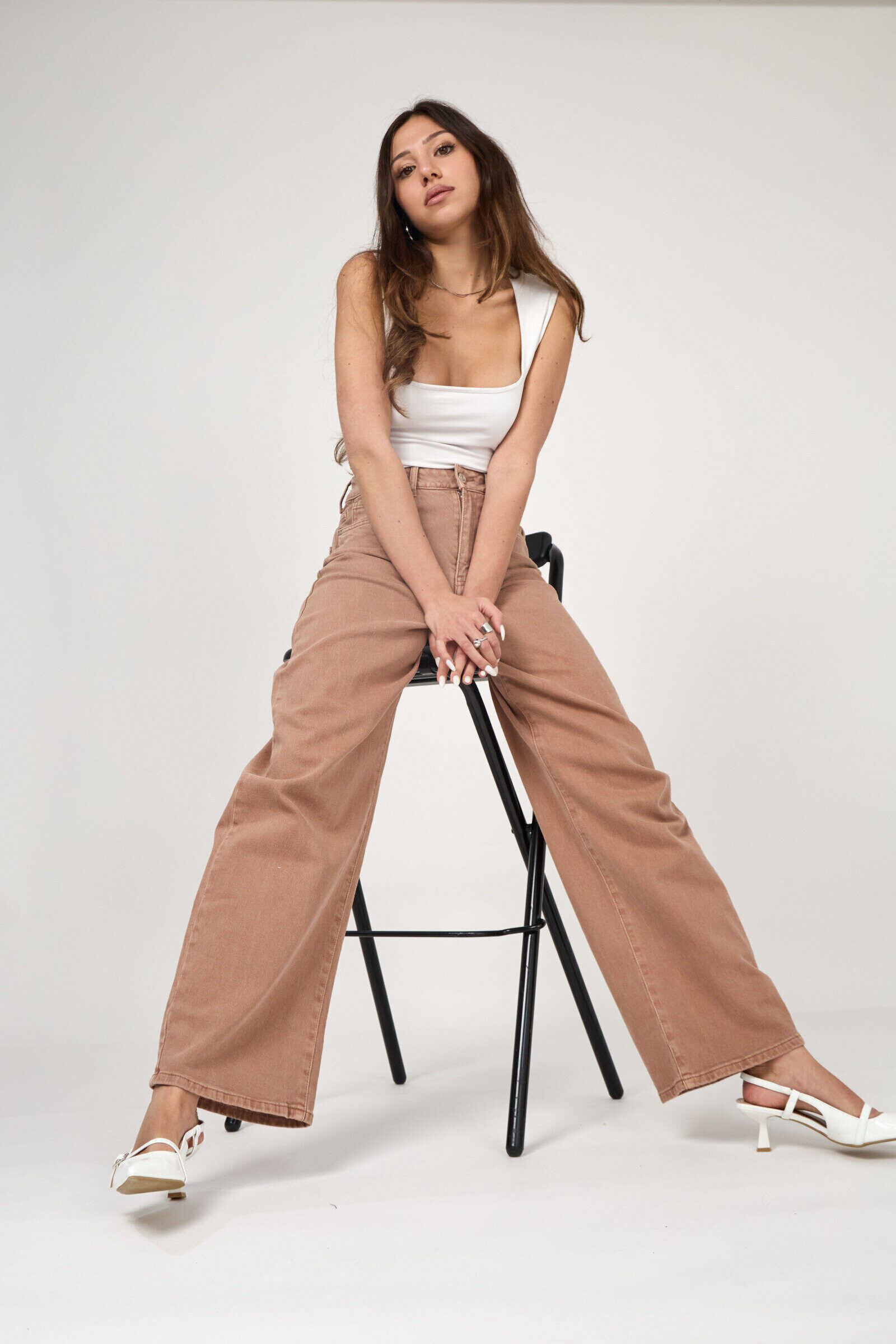 Grossista Ana & Lucy - Jeans Barrel "Lowen" (Senza Pieghe) - Ana & Lucy