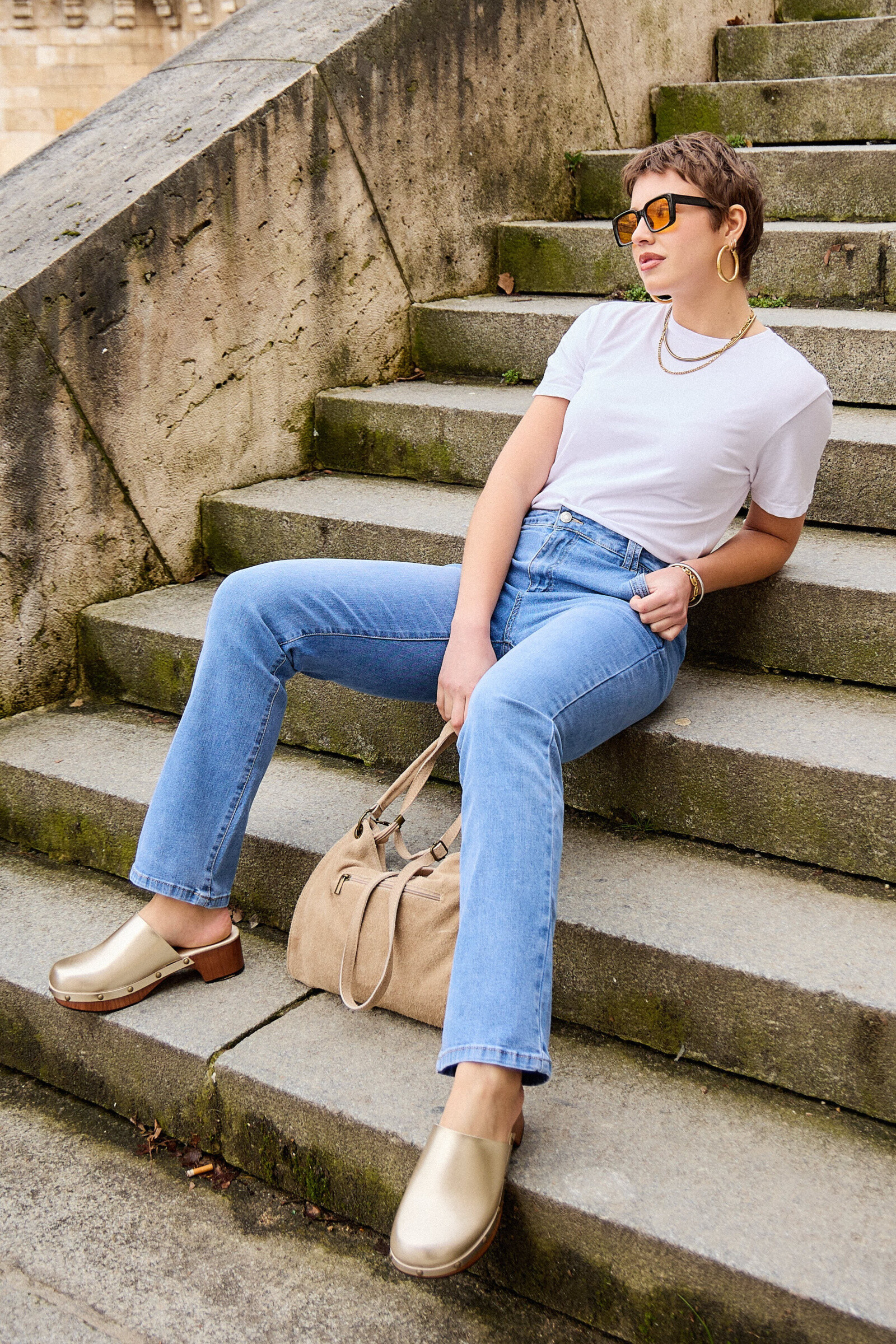 Mayorista ANA & LUCY - Jeans Pierna recta (bolsillos chino) - ANA & LUCY