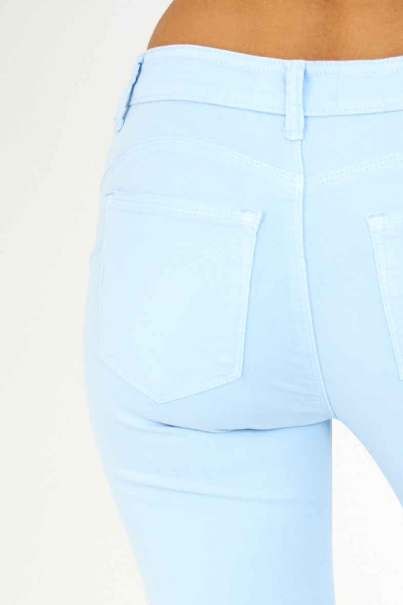 Slim colored pants (Push-up) - ANA & LUCY - Sky Blue - 2 - large format