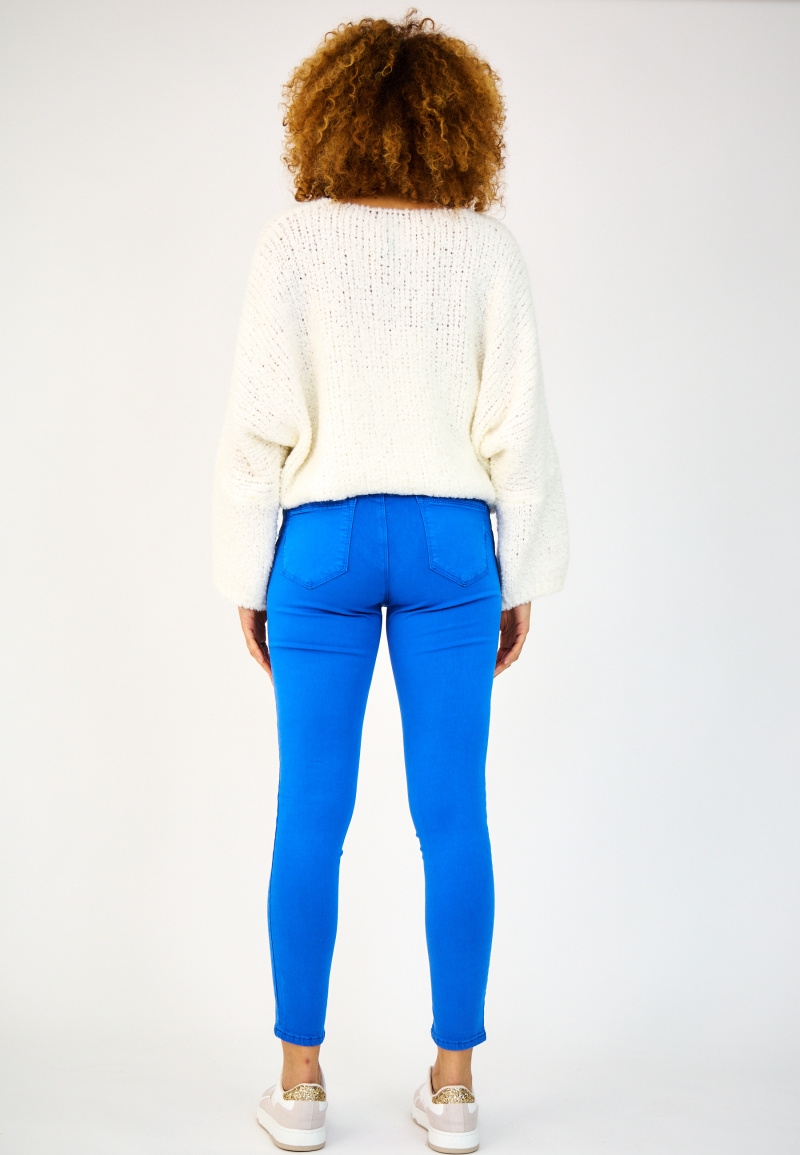 Slim colored pants (Push-up) - ANA & LUCY - Royal Blue - 5 - large format
