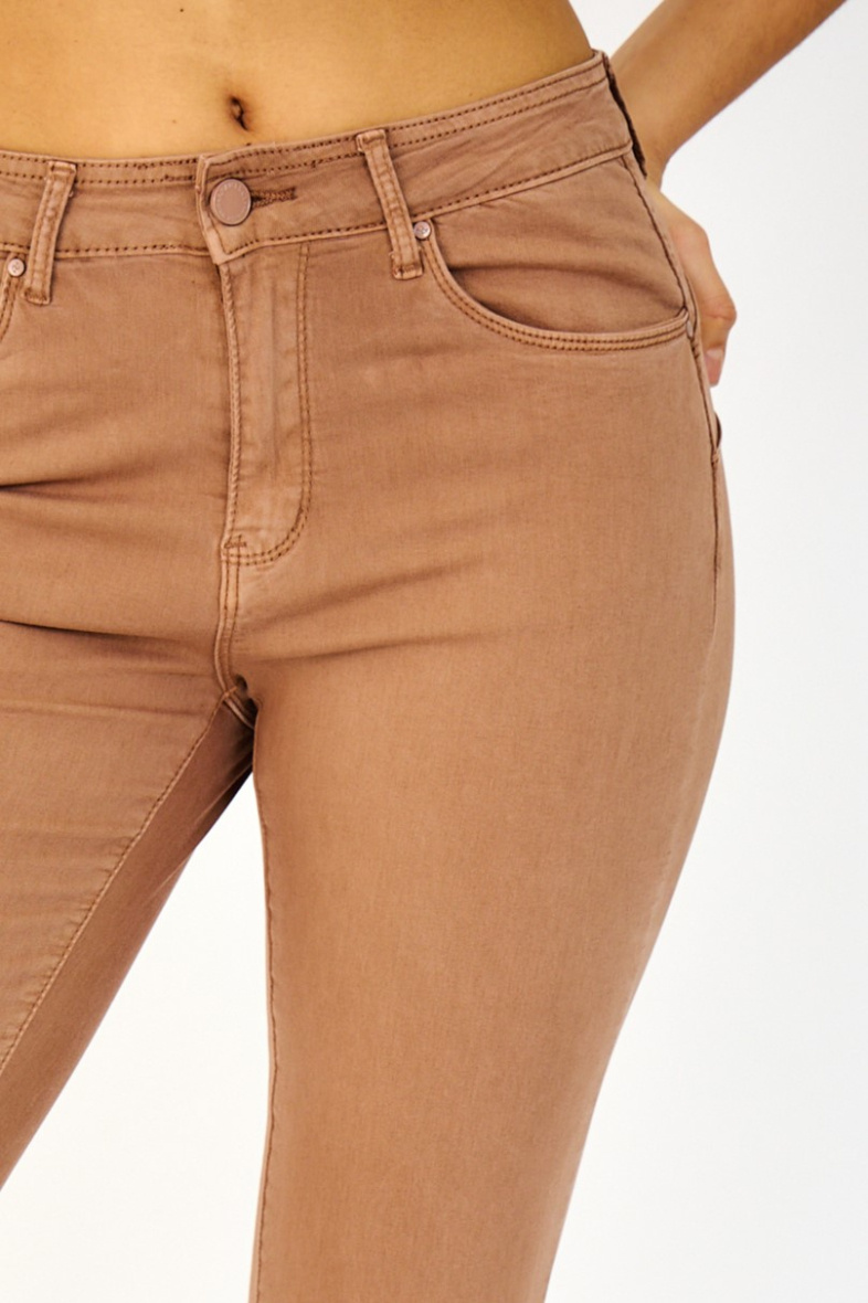 Slim colored pants (Push-up) - ANA & LUCY - Copper - 2 - large format