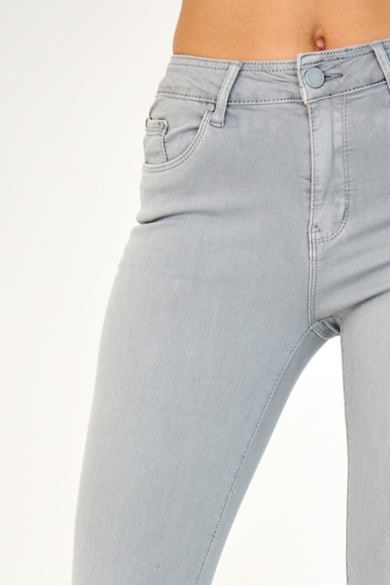 Slim colored pants (Push-up) - ANA & LUCY - Light Gray - 2 - large format