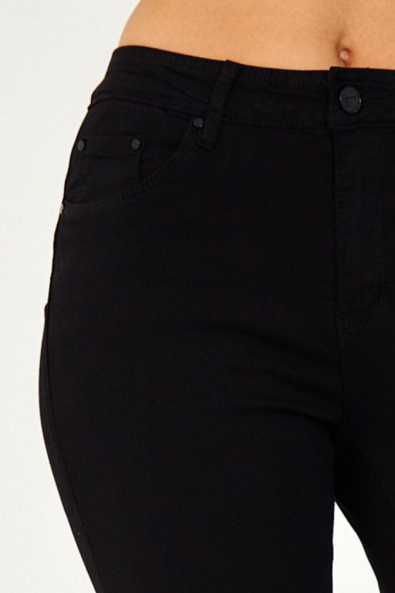 Slim colored pants (Push-up) - ANA & LUCY - Black - 2 - large format
