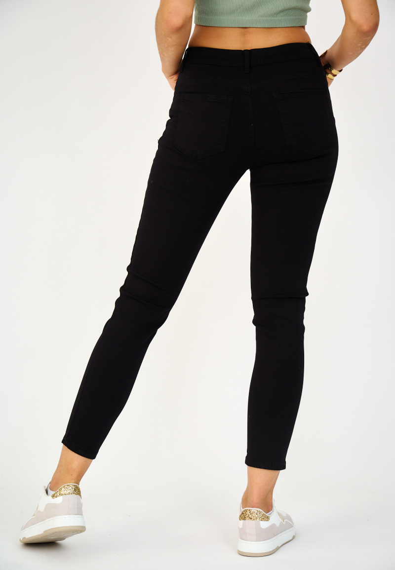 Slim colored pants (Push-up) - ANA & LUCY - Black - 5 - large format