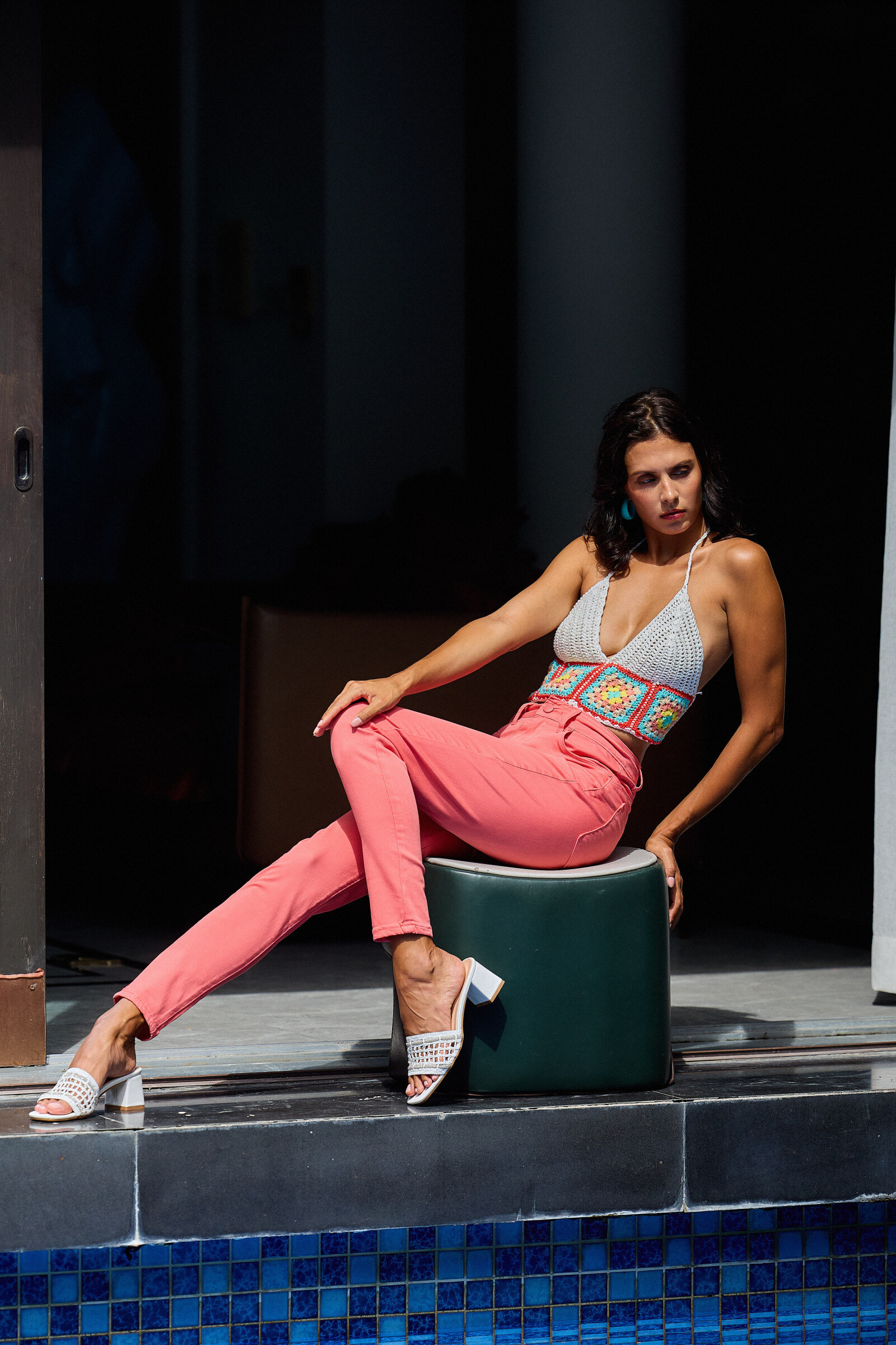 Wholesaler ANA & LUCY - Slim colored pants (Push-up) - ANA & LUCY
