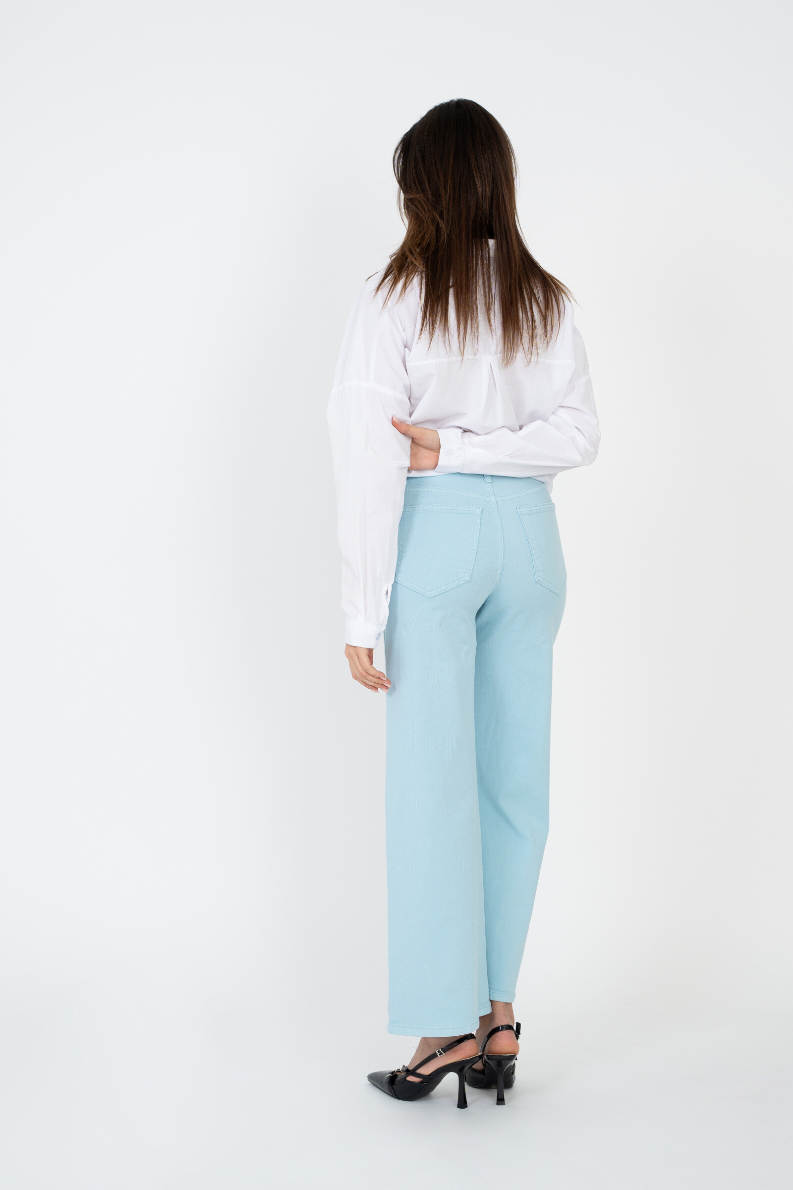Wide-leg pants in color - ANA & LUCY - Sky Blue - 5 - large format