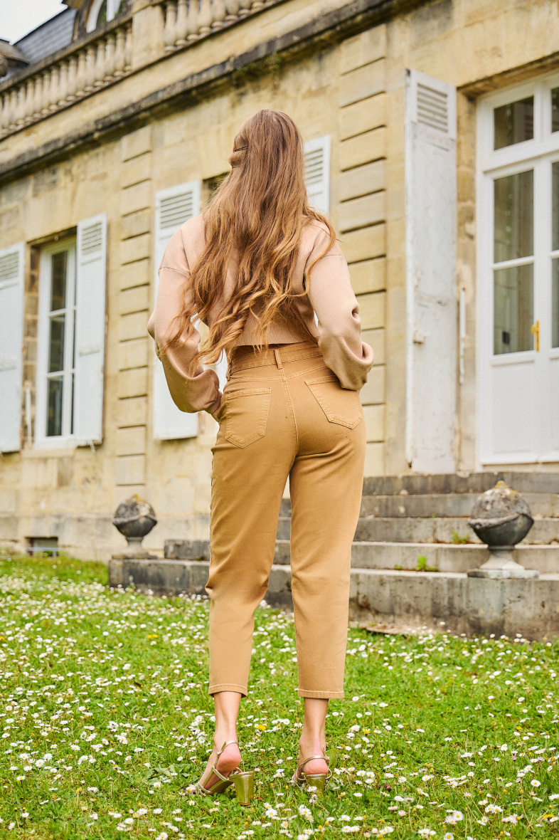 Balloon-leg pants - ANA & LUCY - Camel - 5 - large format