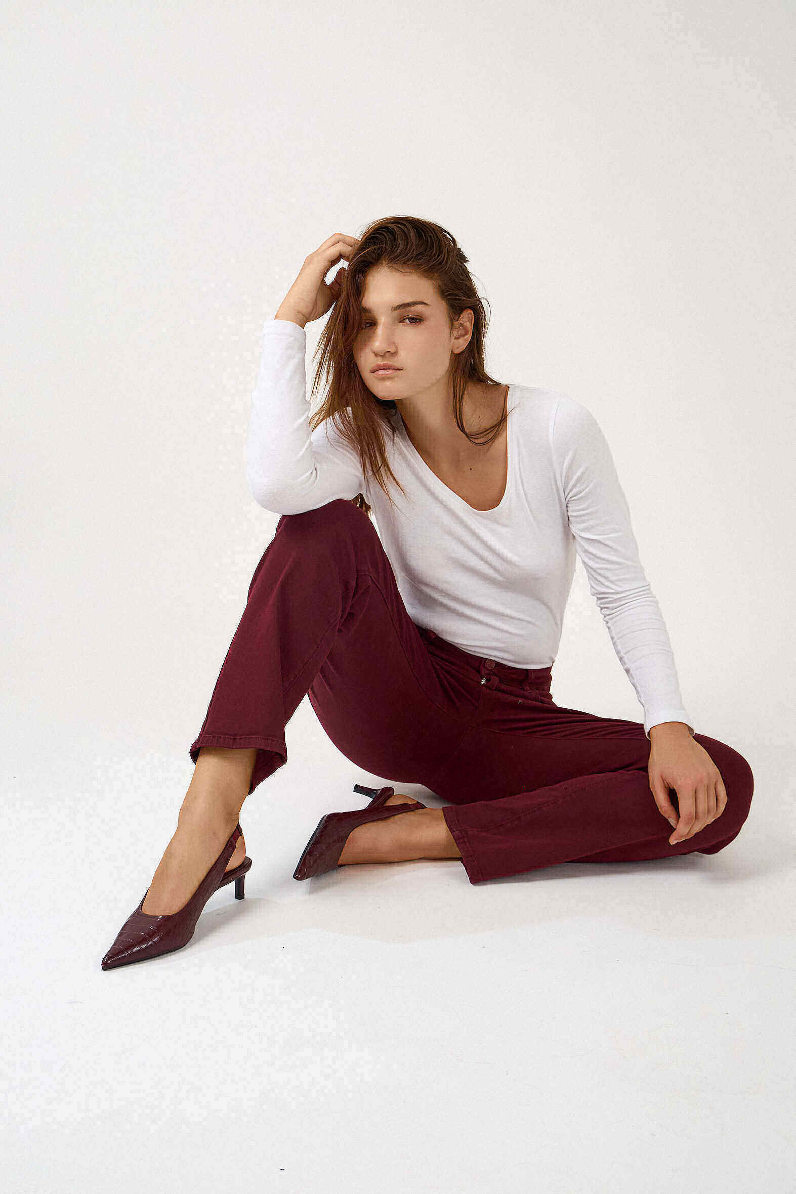Wholesaler Ana & Lucy - "Elia" Straight Pants - Ana & Lucy