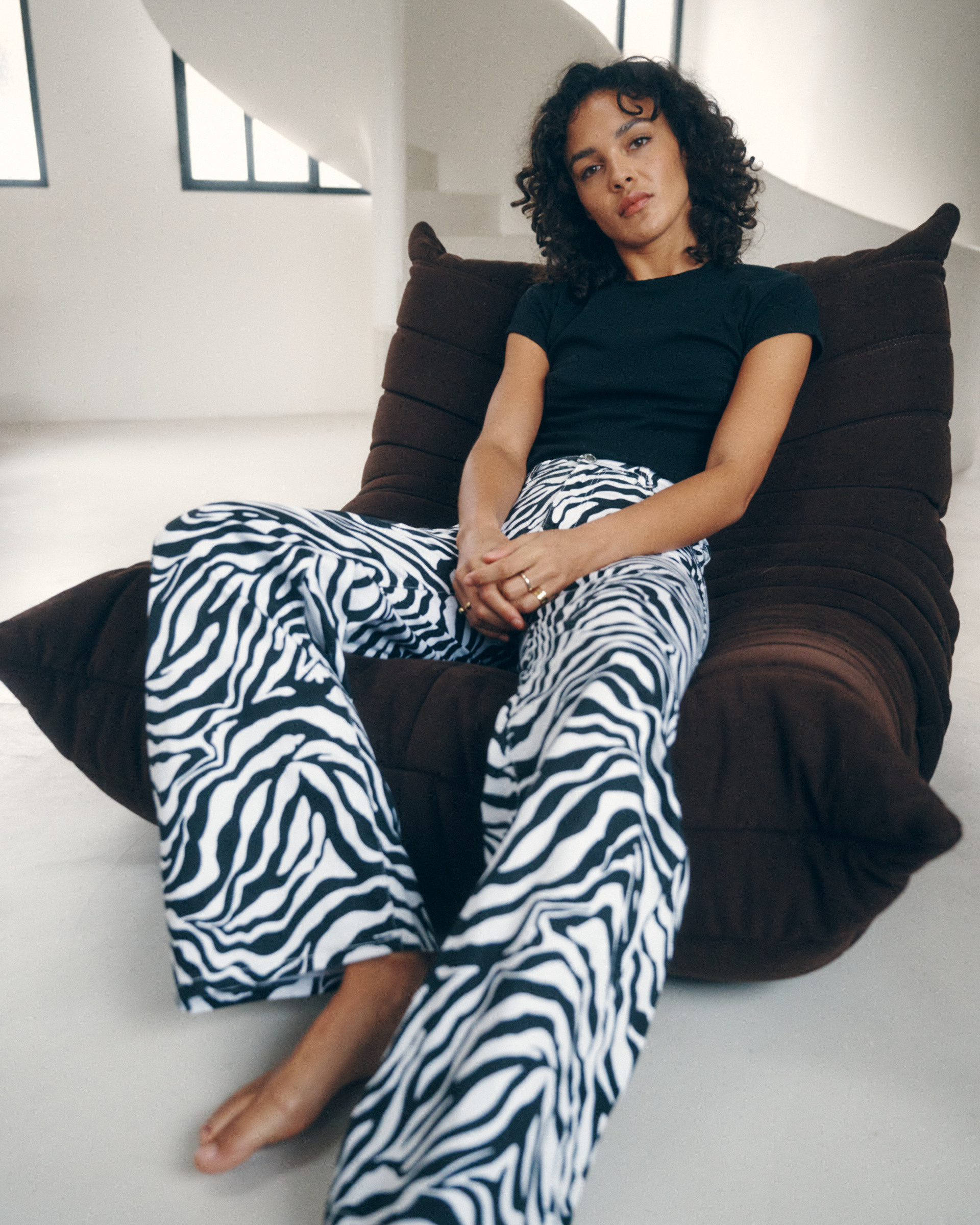 Mayorista Ana & Lucy - Pantalones anchos con estampado de cebra "Zoé" - Ana & Lucy