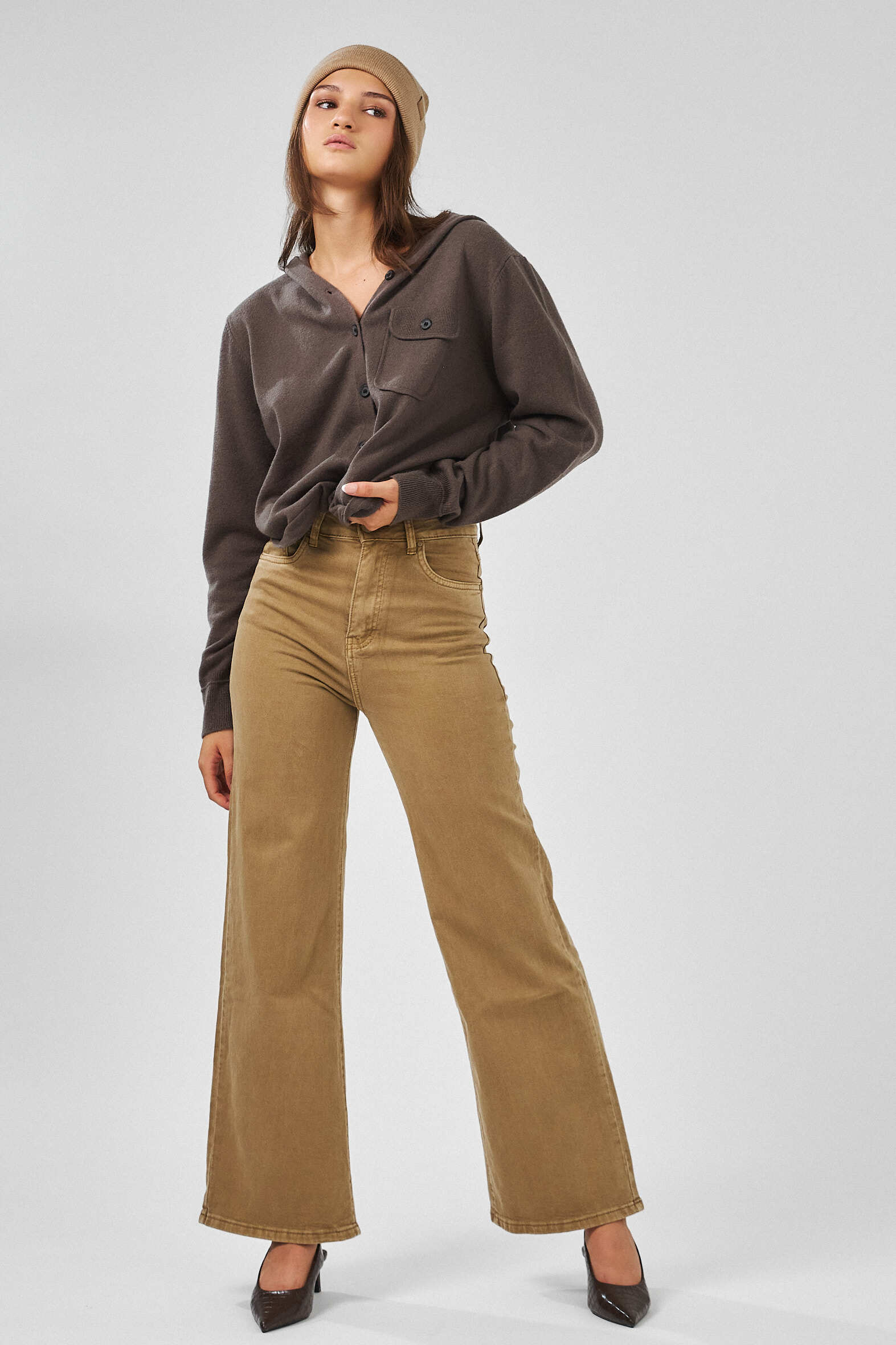 Wholesaler Ana & Lucy - Colorful wide-leg pants - ANA & LUCY