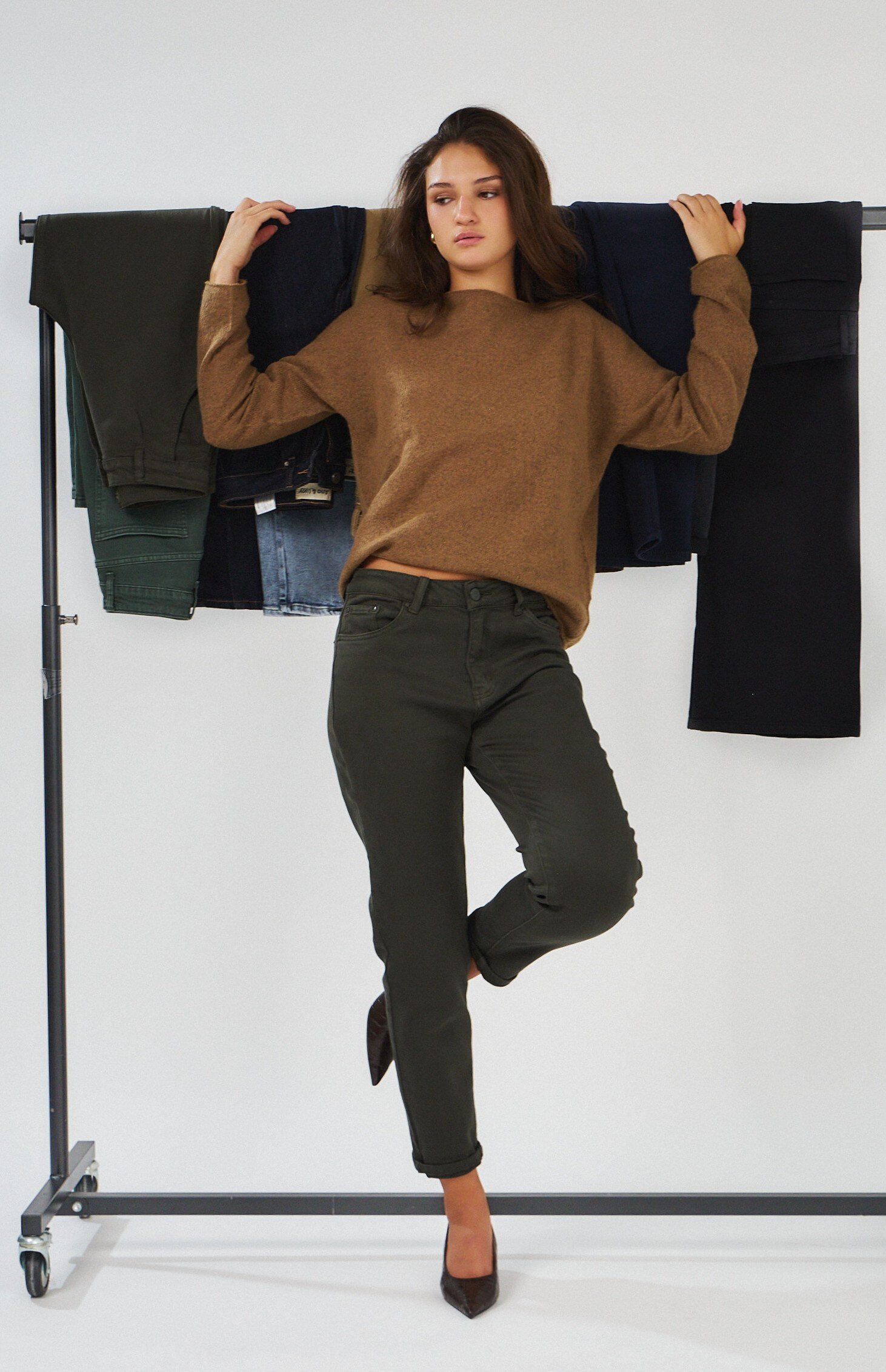 Wholesaler Ana & Lucy - Colorful mom jeans - ANA & LUCY