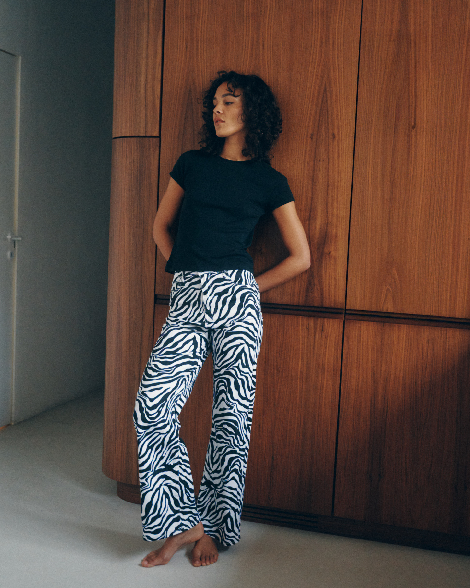 Mayorista Ana & Lucy - Pantalones anchos con estampado de cebra "Zoé" - Ana & Lucy