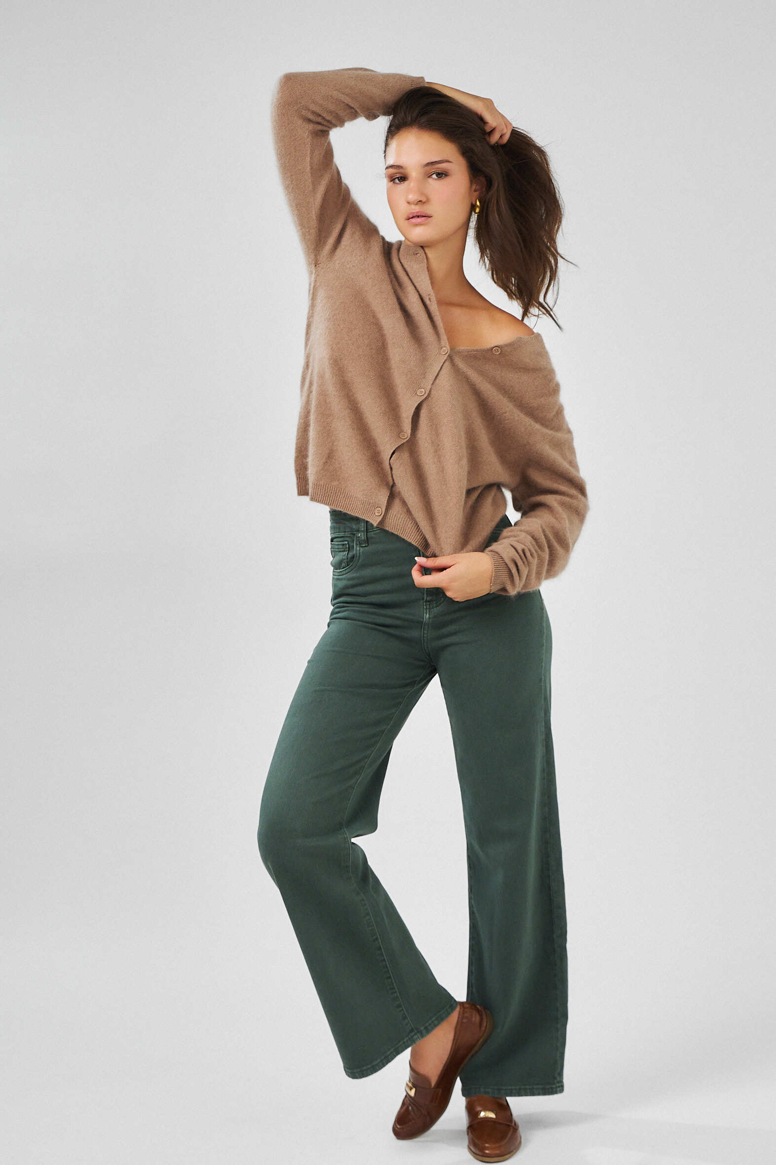 Großhändler Ana & Lucy - Bunte Wide-Leg-Hose - ANA & LUCY