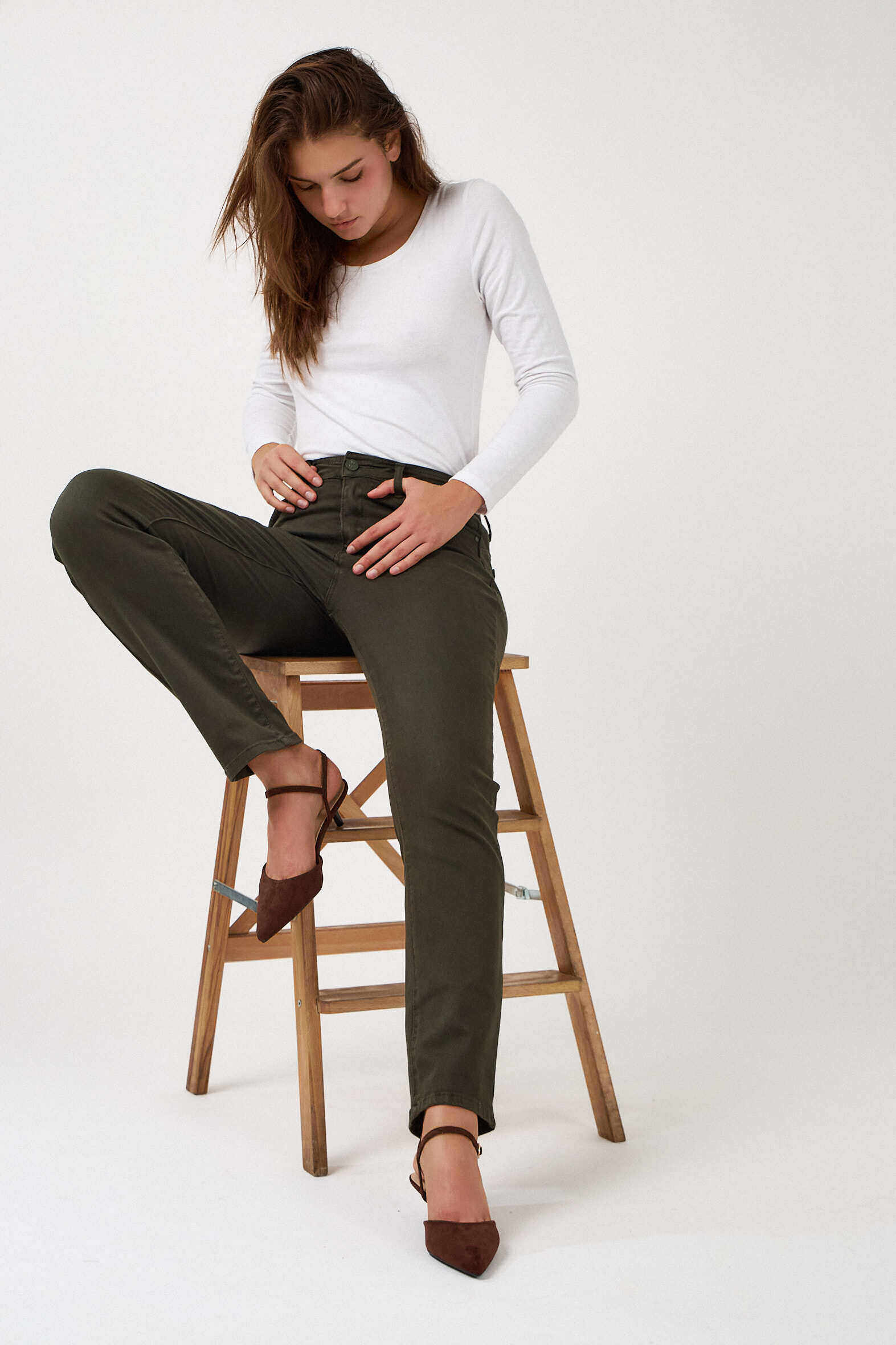 Wholesaler Ana & Lucy® - "Elia" Straight Pants - Ana & Lucy