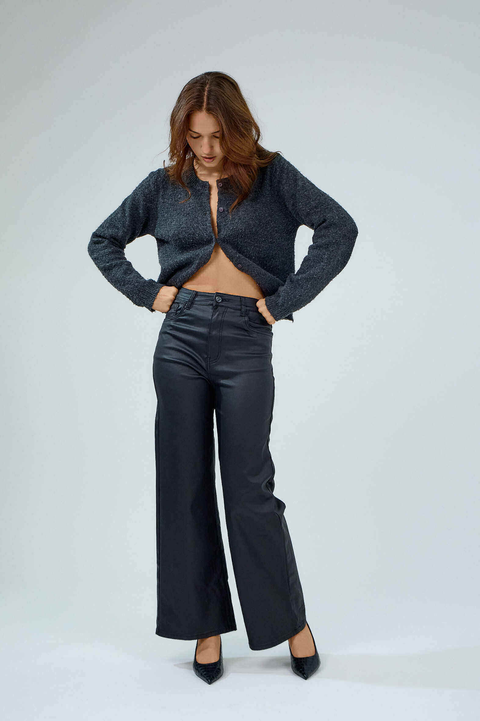Mayorista Ana & Lucy® - Pantalones Anchos Recubiertos "Corinne" - Ana & Lucy