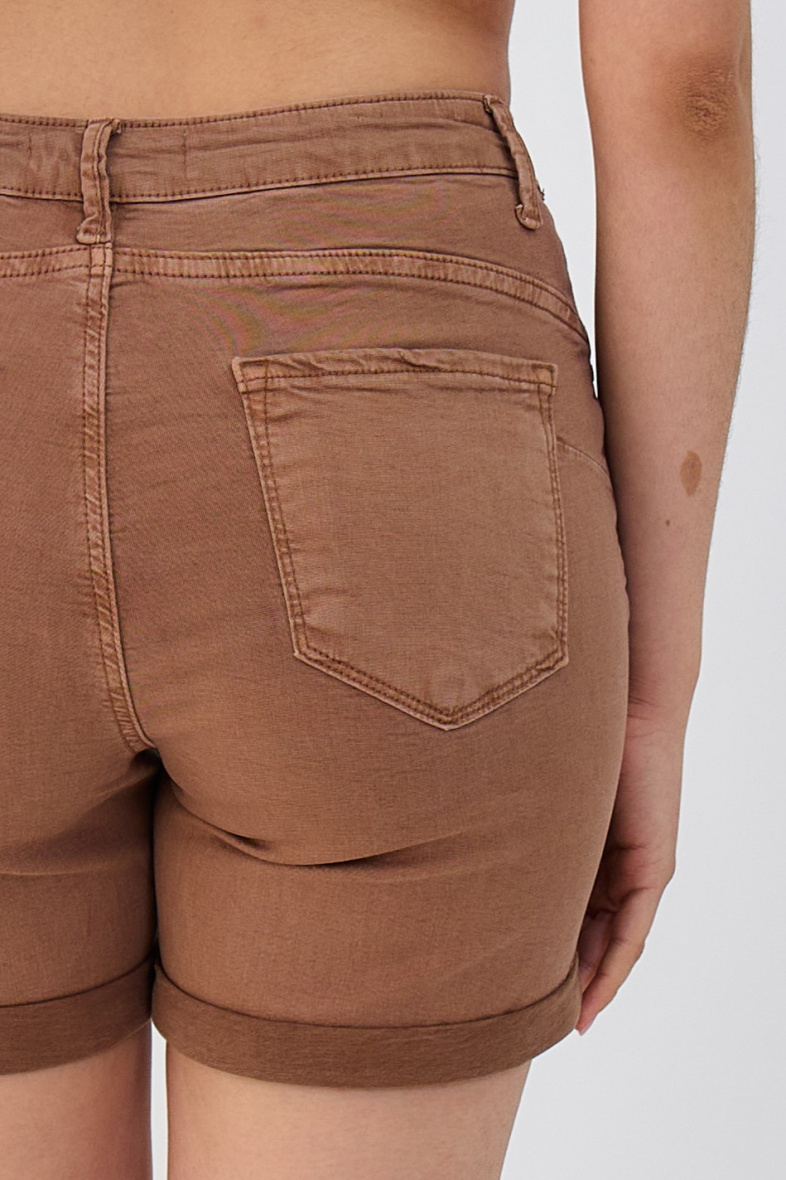 Slim colored shorts (Push-up) - ANA & LUCY - Copper - 2 - large format