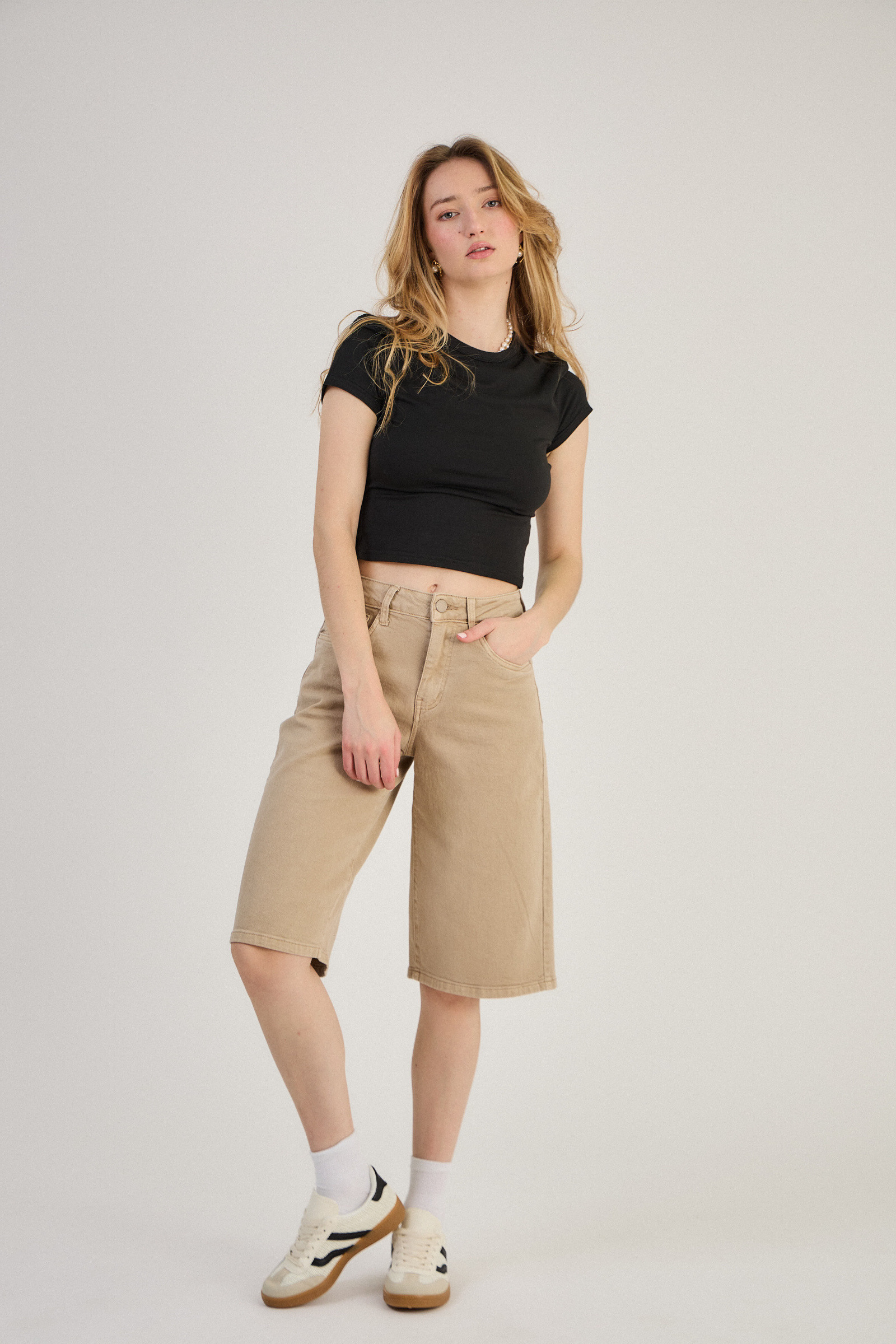 Grossiste Ana & Lucy - Bermudas Baggy Dad "Clara" (Coupe ample) - Ana & Lucy