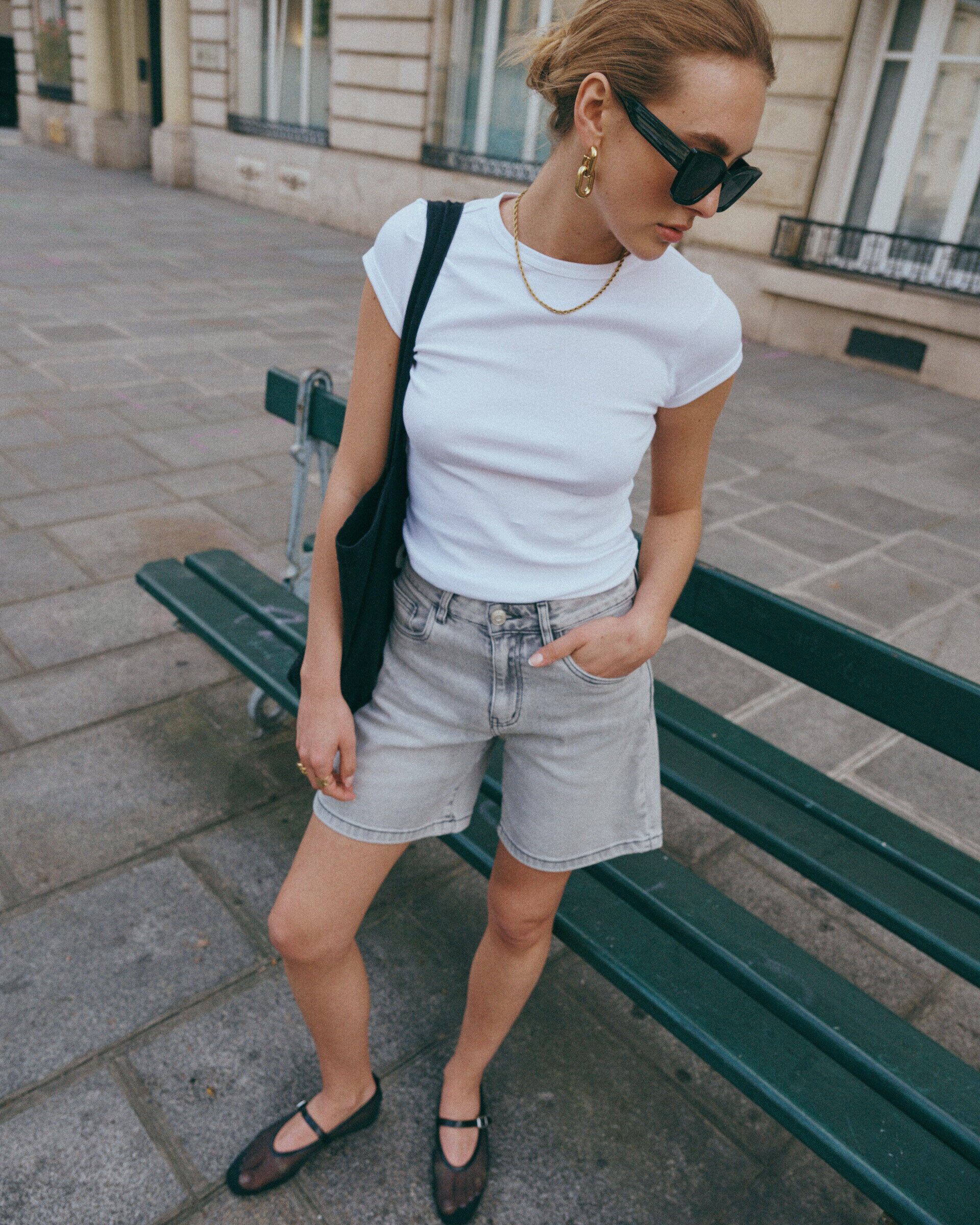 Grossista Ana & Lucy - Short baggy in denim "Cyria" - Ana & Lucy