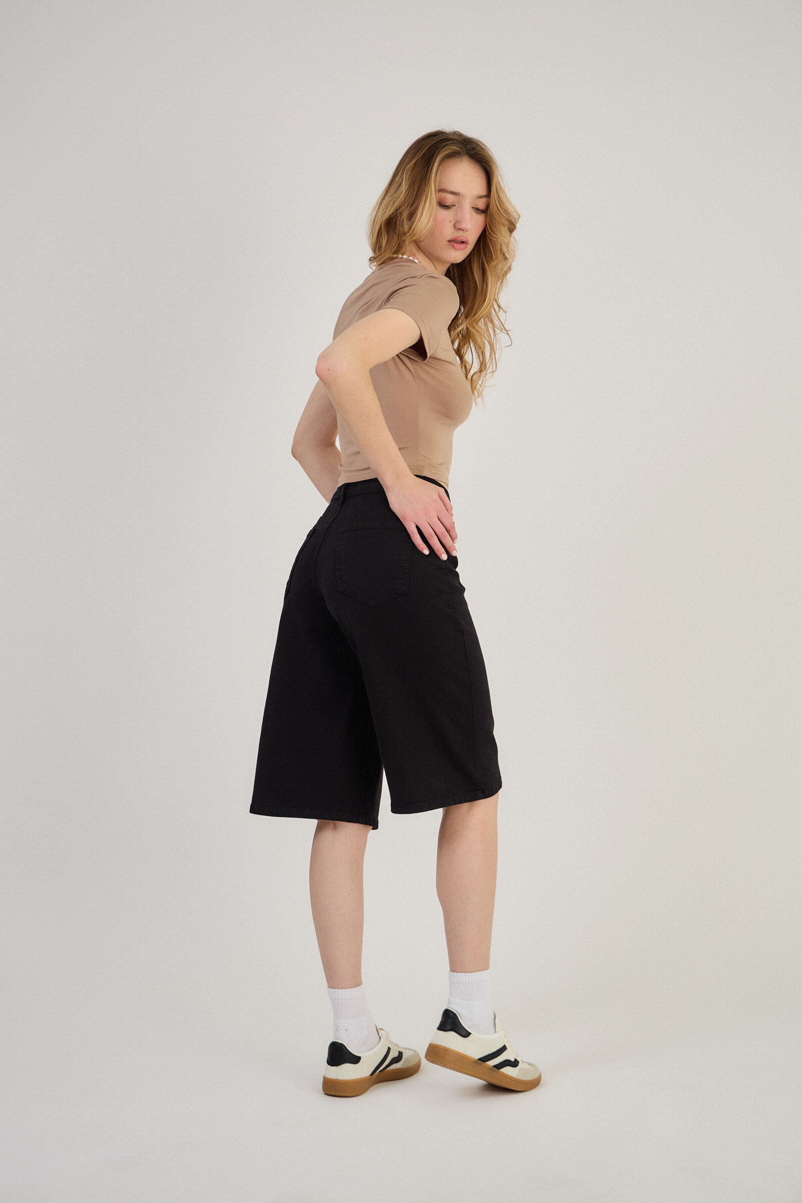 Short Bermuda Baggy -Dad in color (Ample cut) - ANA & LUCY - Black - 2 - large format