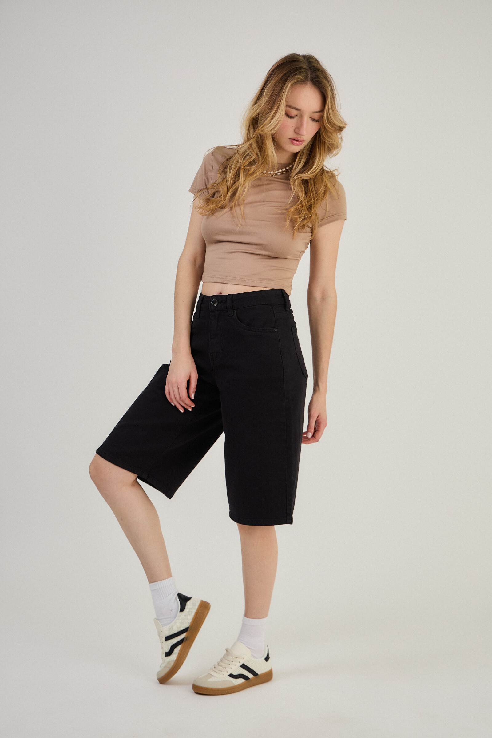 Short Bermuda Baggy -Dad in color (Ample cut) - ANA & LUCY - Black - 3 - large format