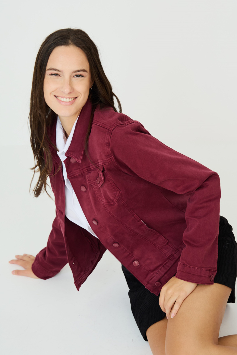 Wholesaler ANA & LUCY - Slim colored jacket (Stretch Cotton) - ANA & LUCY