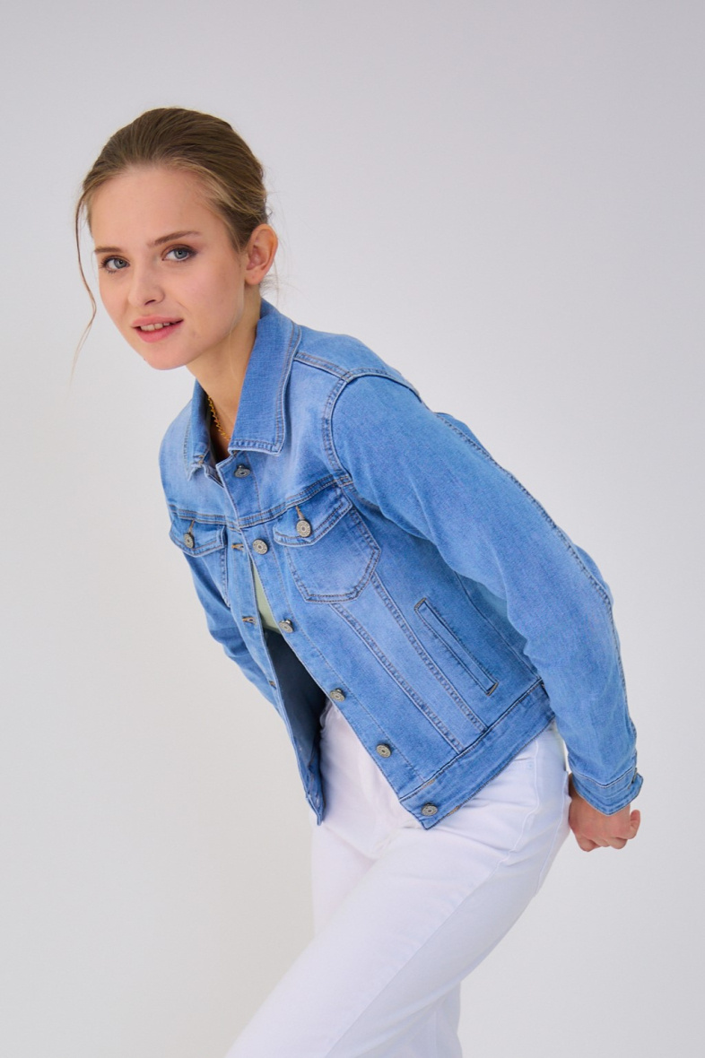 Classic denim jacket (Washed) - ANA & LUCY - Light Blue - 4 - large format