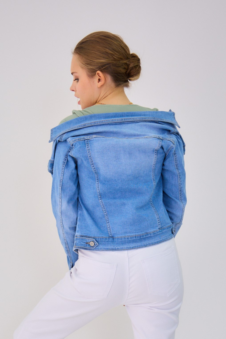 Classic denim jacket (Washed) - ANA & LUCY - Light Blue - 5 - large format