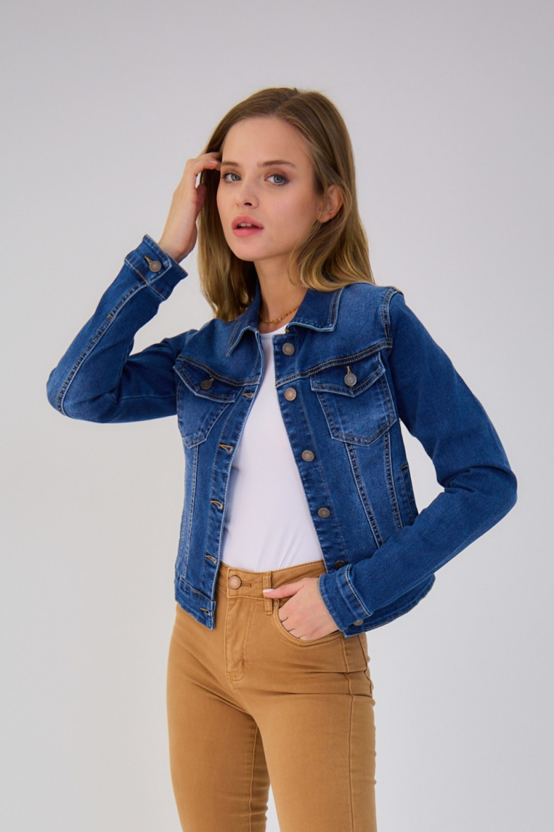 Classic denim jacket (Washed) - ANA & LUCY - Denim - 3 - large format