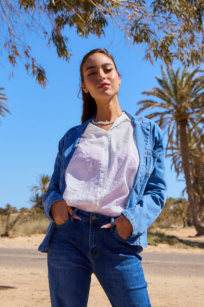 Grossiste Ana & Lucy - Blazer en jeans - ANA & LUCY