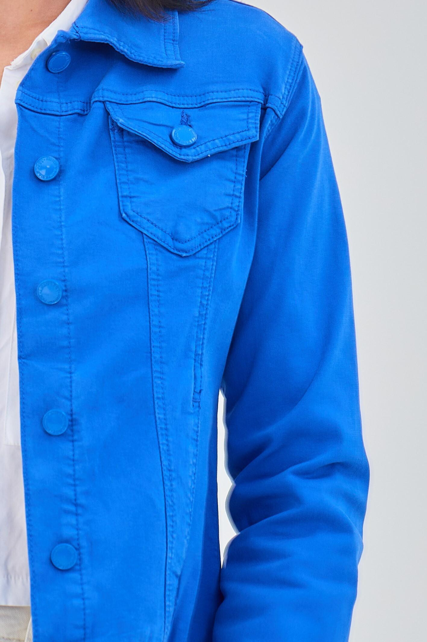 Regular color jacket (stretch cotton) - ANA & LUCY - Royal Blue - 2 - large format