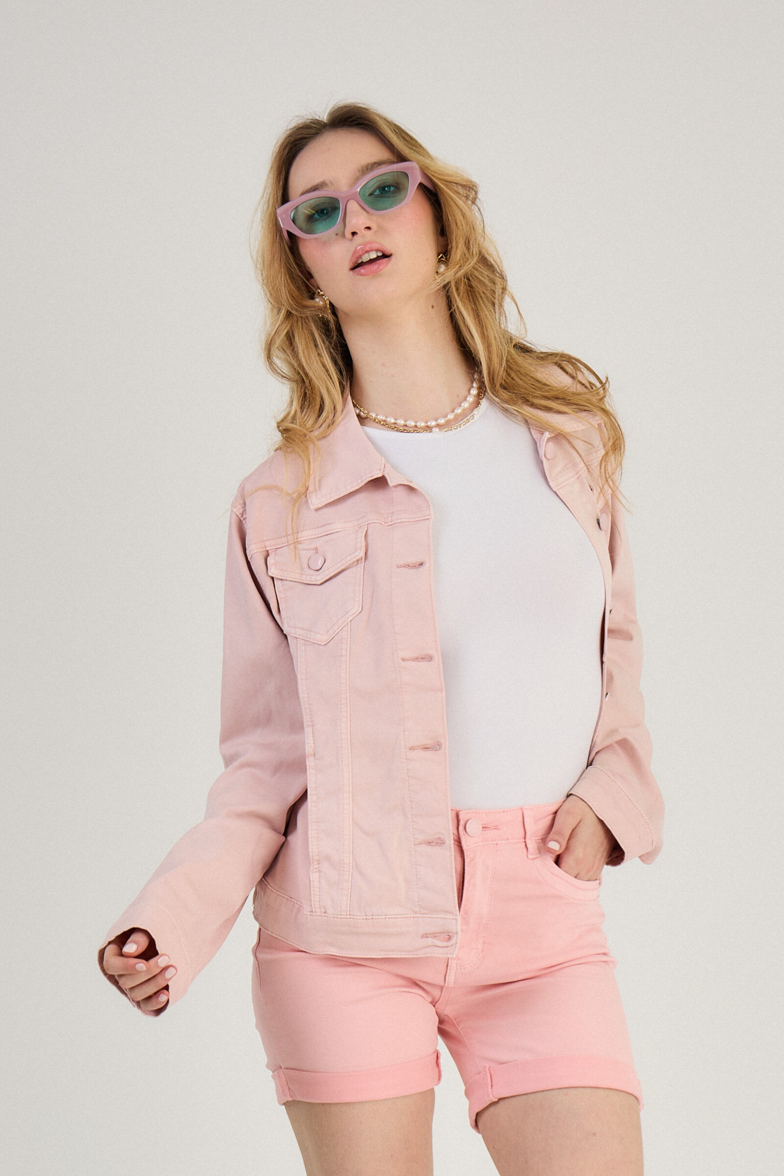 Wholesaler ANA & LUCY - Regular color jacket (stretch cotton) - ANA & LUCY