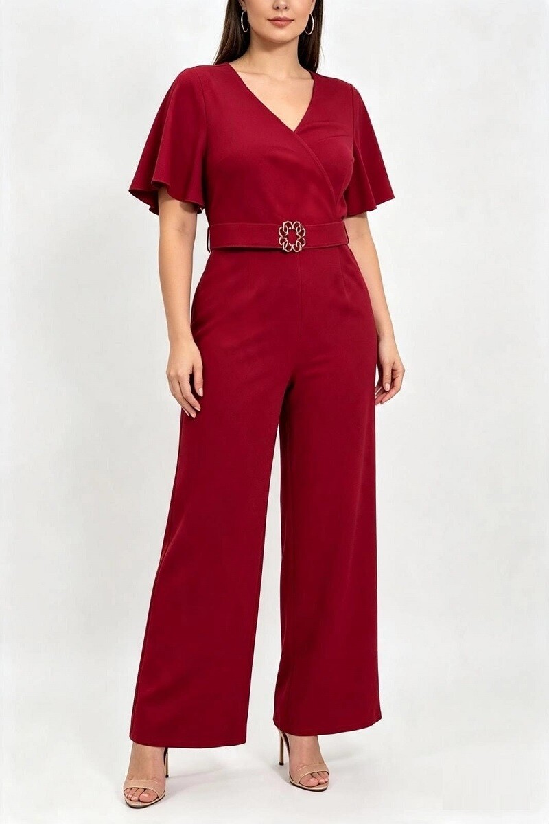Wholesaler Ana & Ysa - Flared sleeve jumpsuit with belt