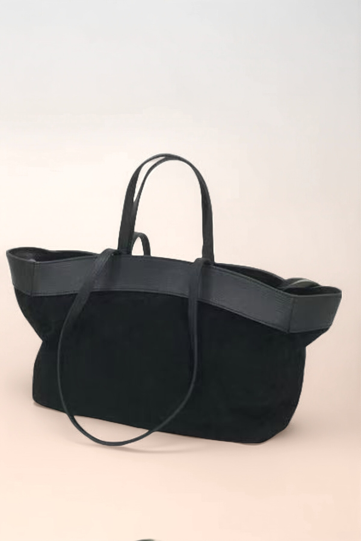 Grossista Andie Blue - BORSA PER LA SPESA IN PELLE DI VITELLO CON BORDI IN PELLE 51*14*29CM