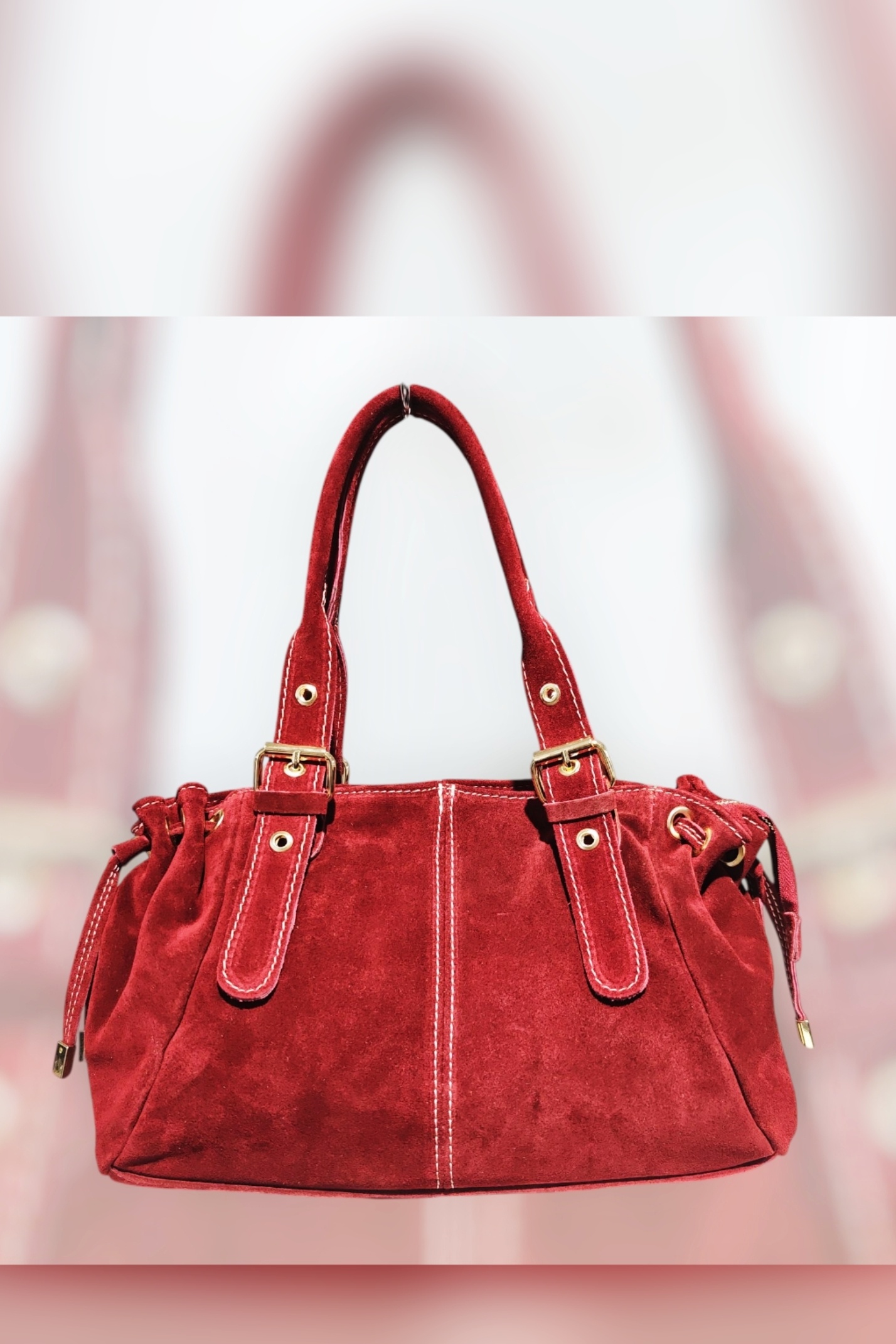 Grossiste Andie Blue - SAC A MAIN CROUTE DE CUIR  30*10*22CM