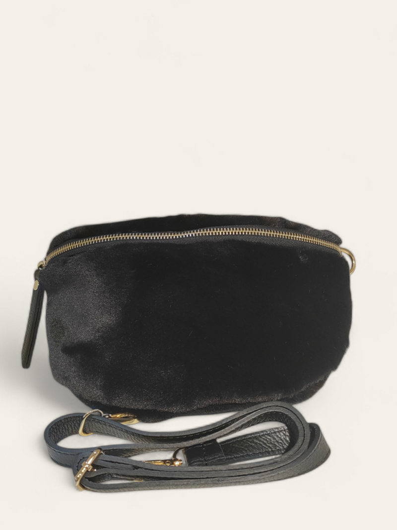 Wholesaler Andie Blue - POLYESTER TRIMMED LEATHER CROSSBODY BAG