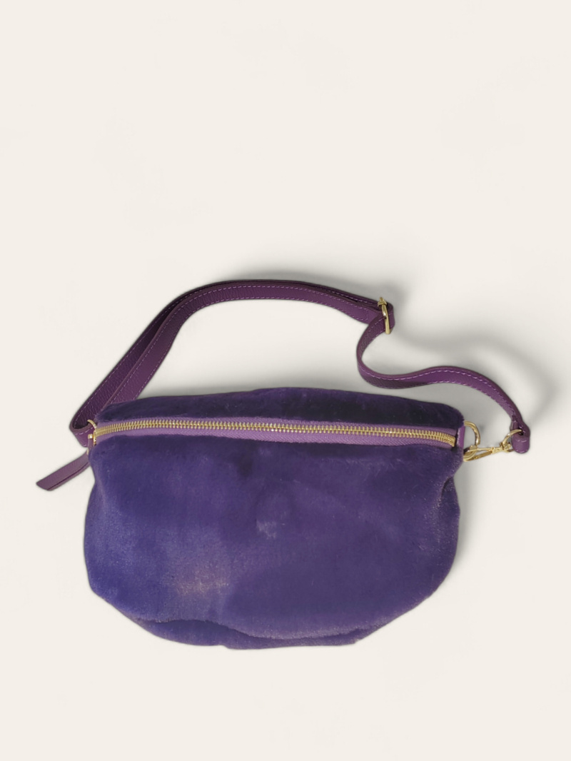 Wholesaler Andie Blue - POLYESTER TRIMMED LEATHER CROSSBODY BAG