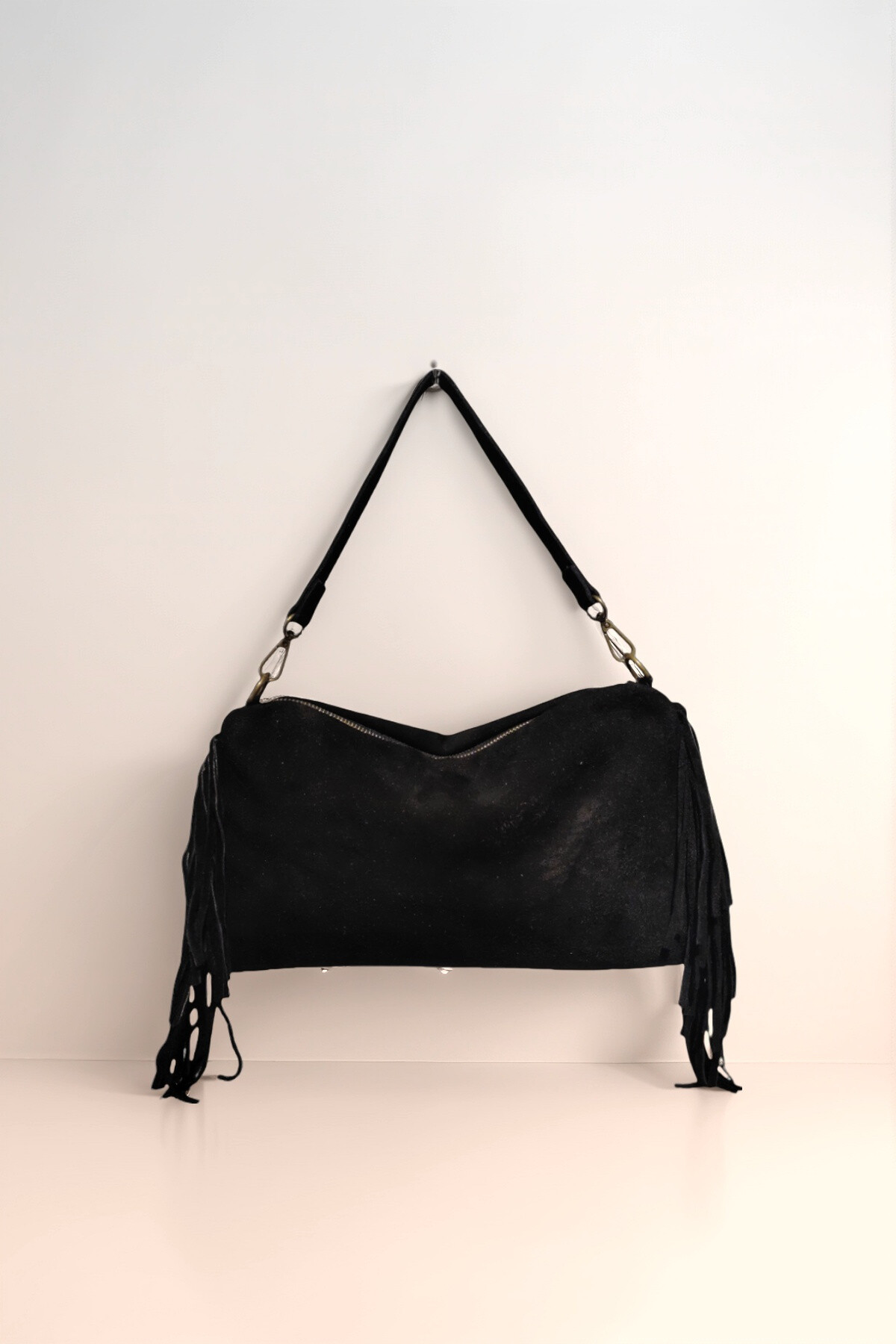 Wholesaler Andie Blue - SHOULDER BAG 100% LEATHER CRUST 31*2*19CM