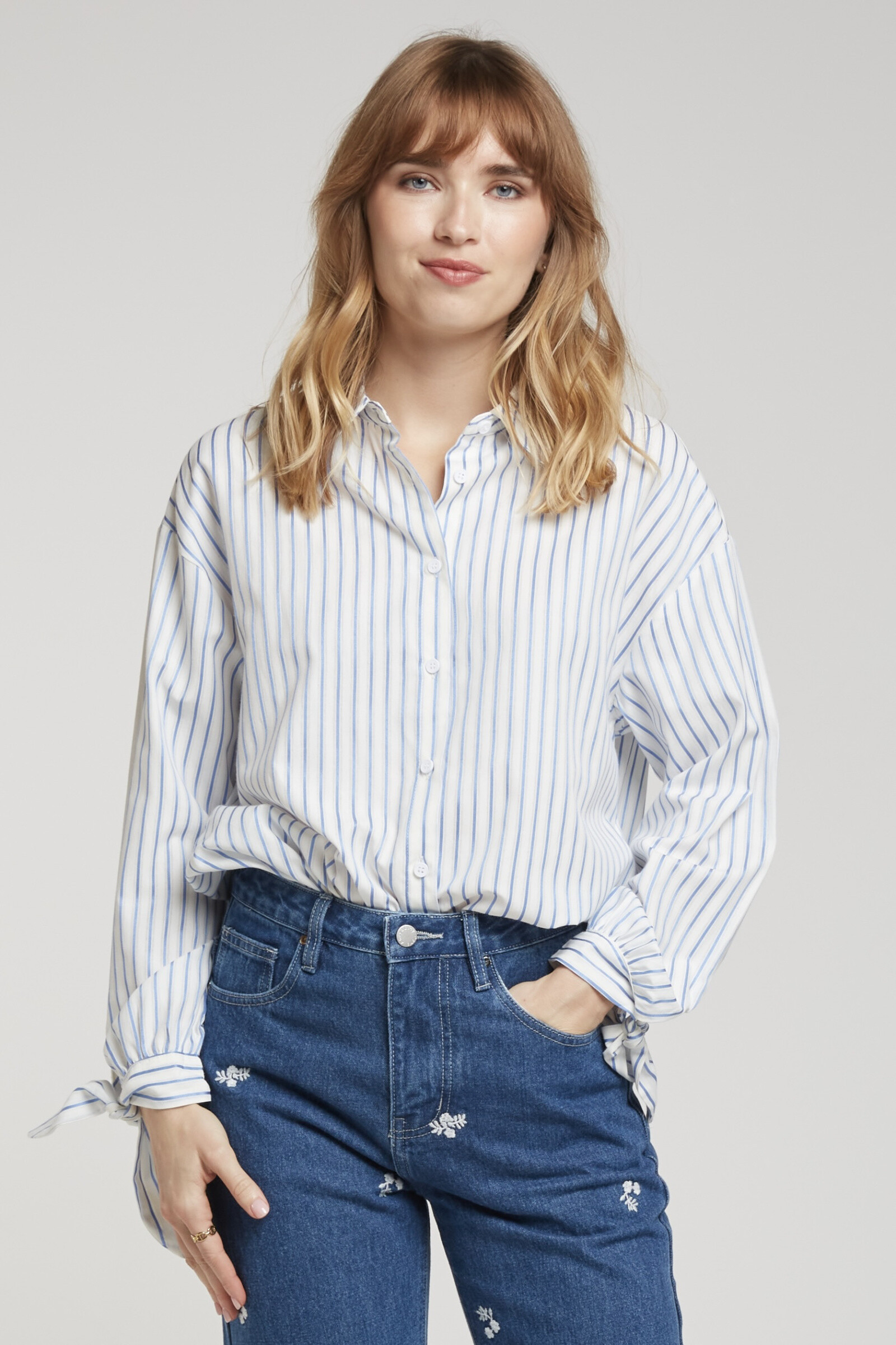 Wholesaler Andy & Lucy - Striped shirt with bows