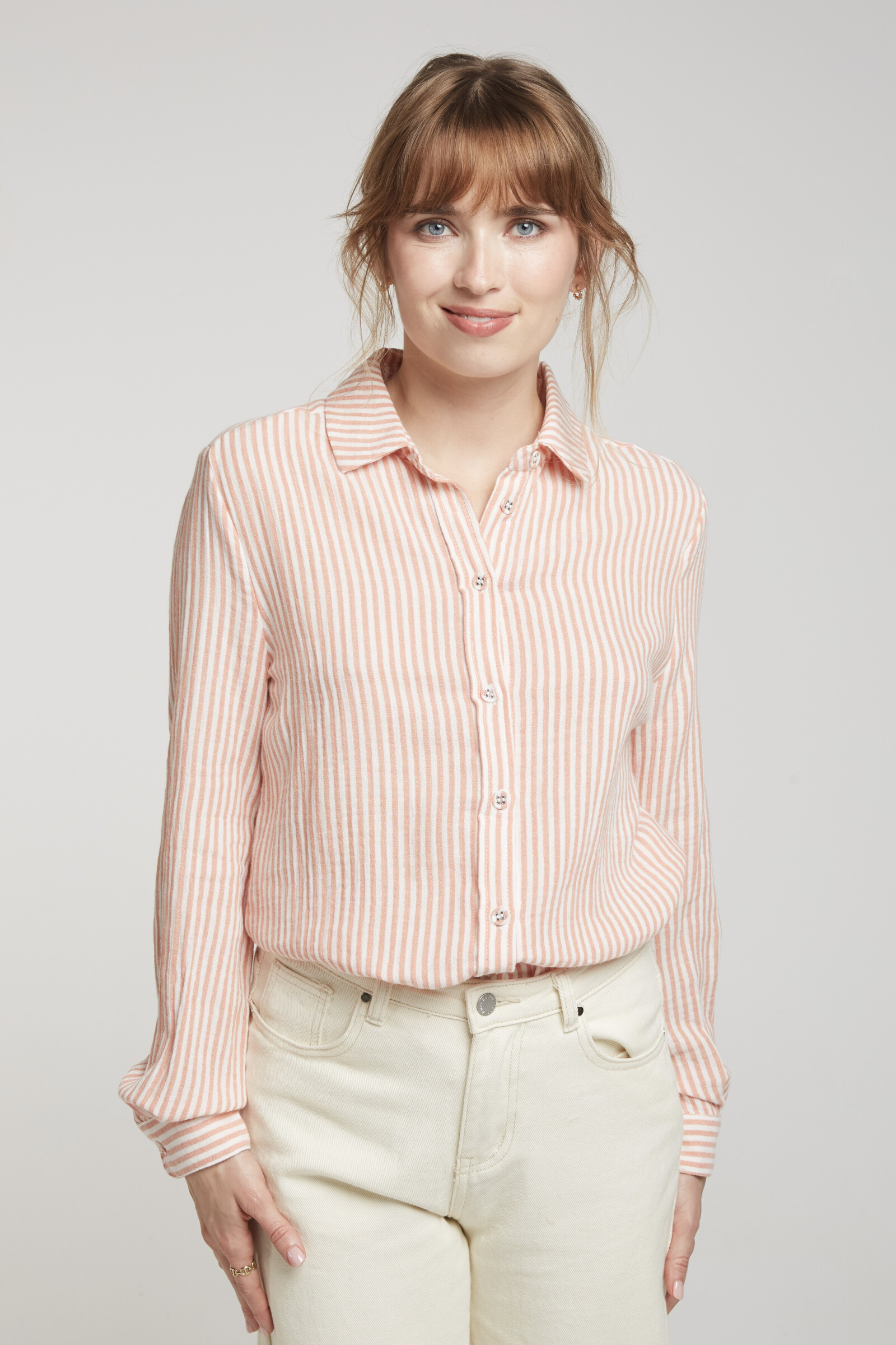 Wholesaler Andy & Lucy - Striped cotton gas shirt