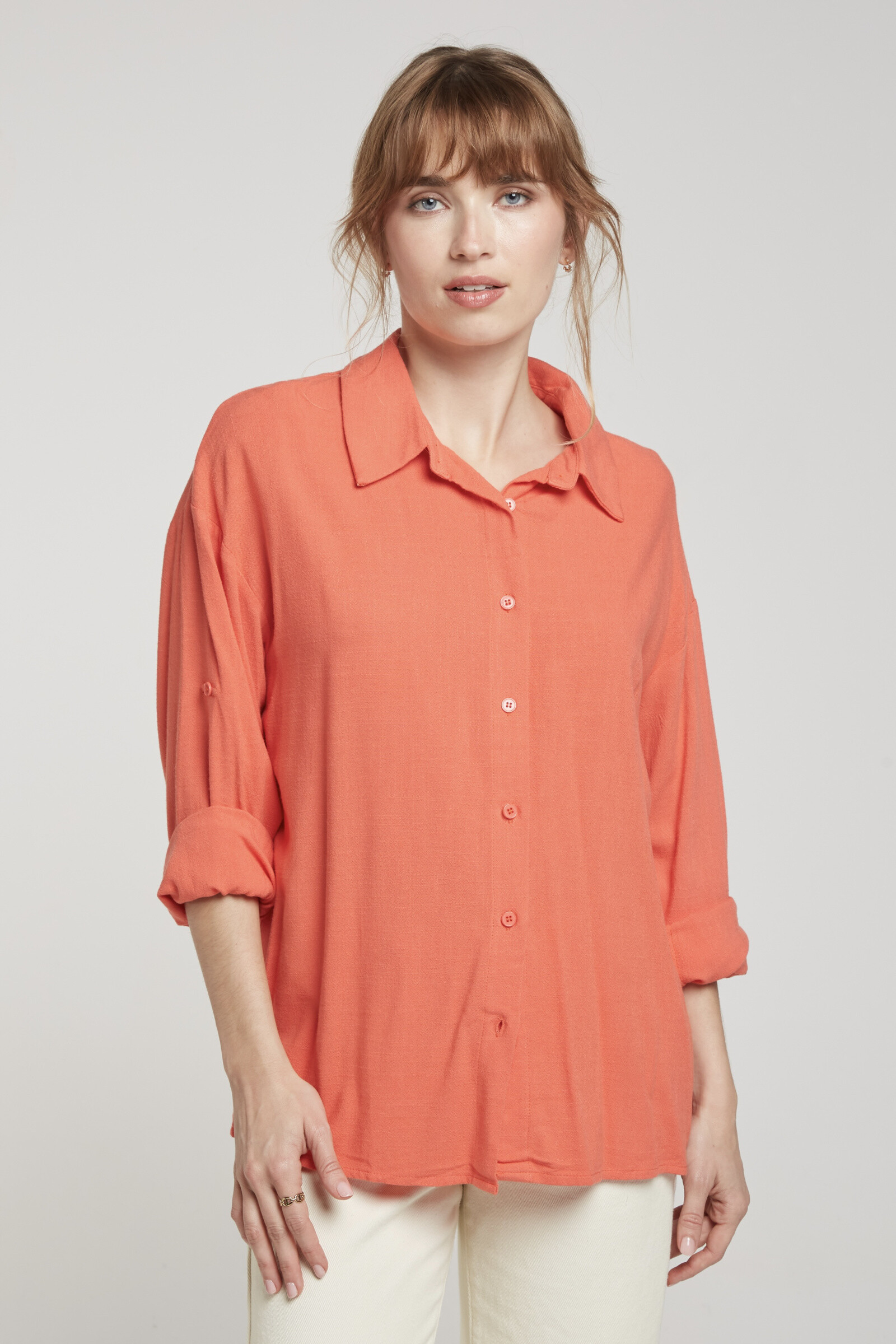 Wholesaler Andy & Lucy - Elegant cotton/linen shirt