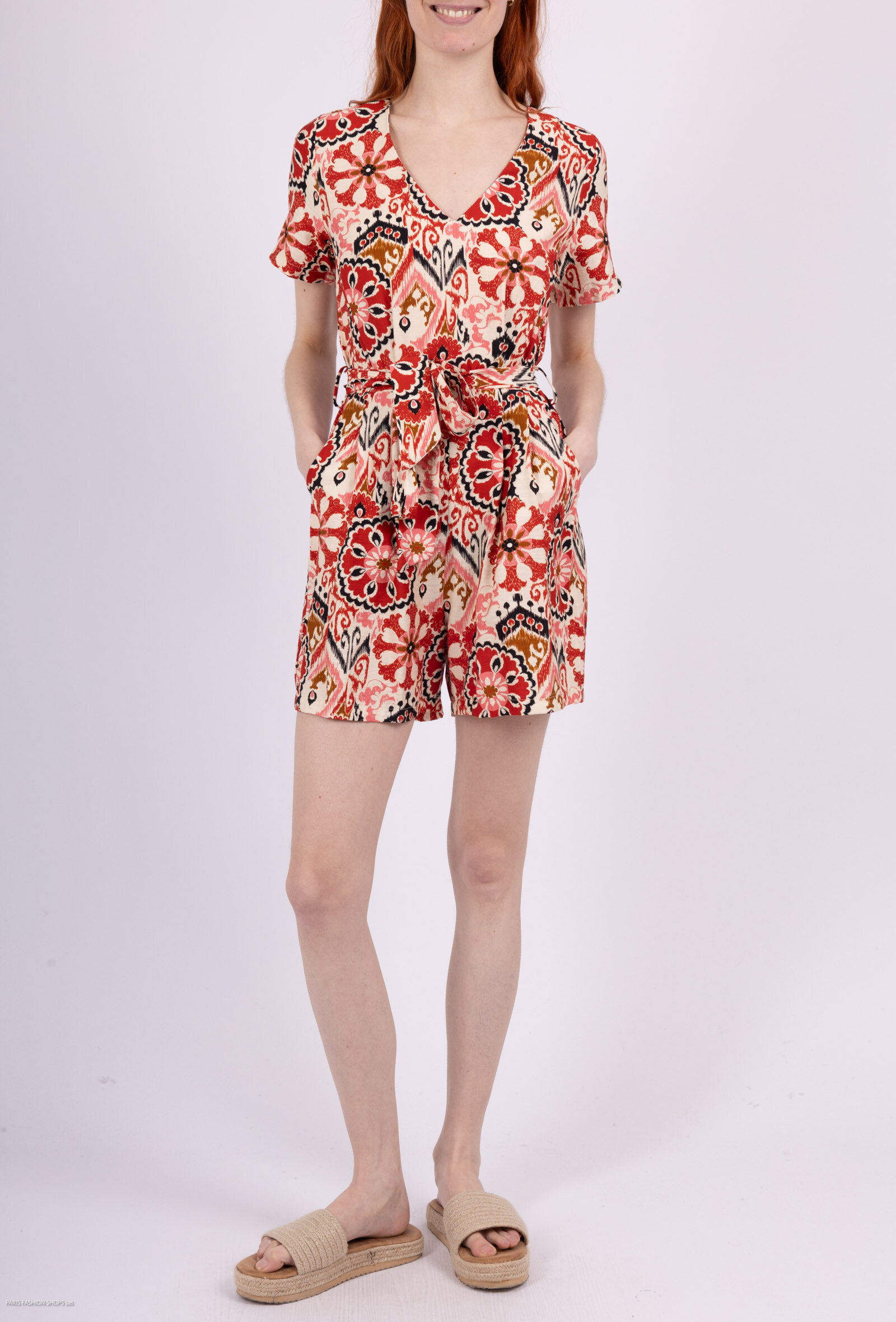 Wholesaler Andy & Lucy - Ethnic print combishort
