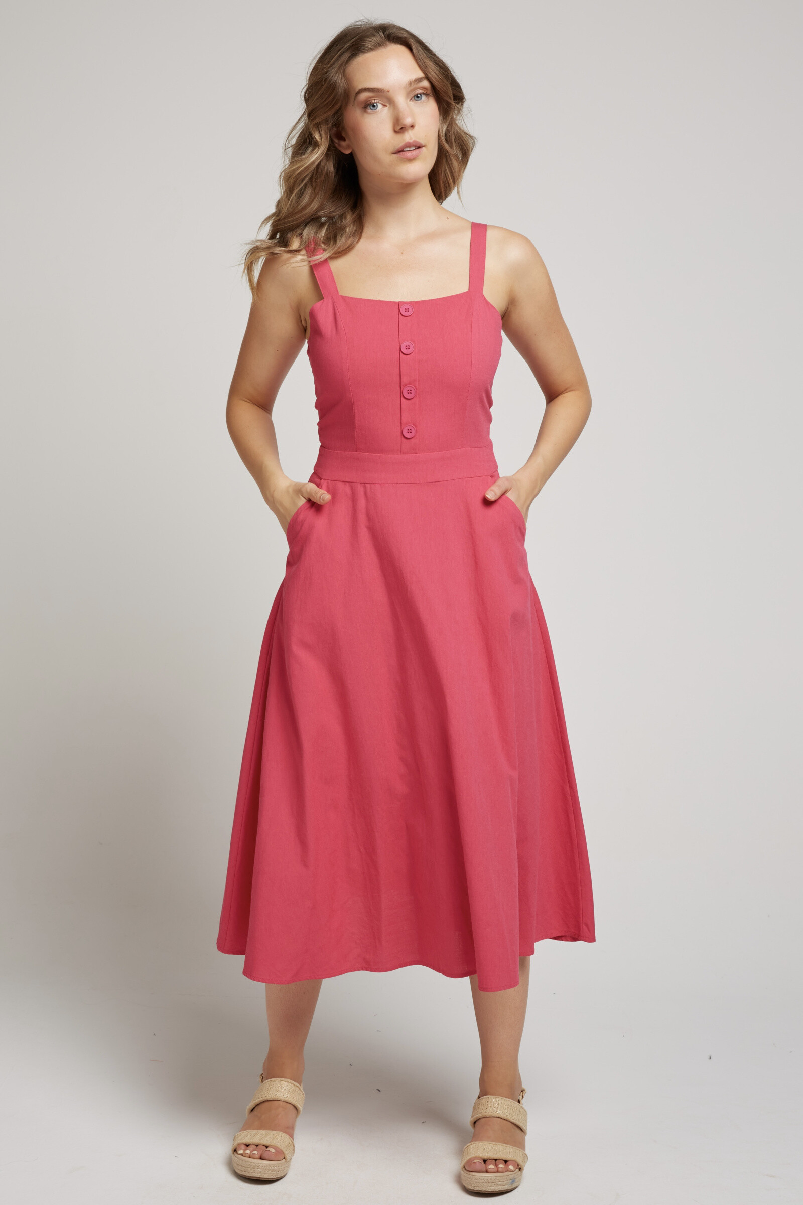 Wholesaler Andy & Lucy - Midi dress with thin straps