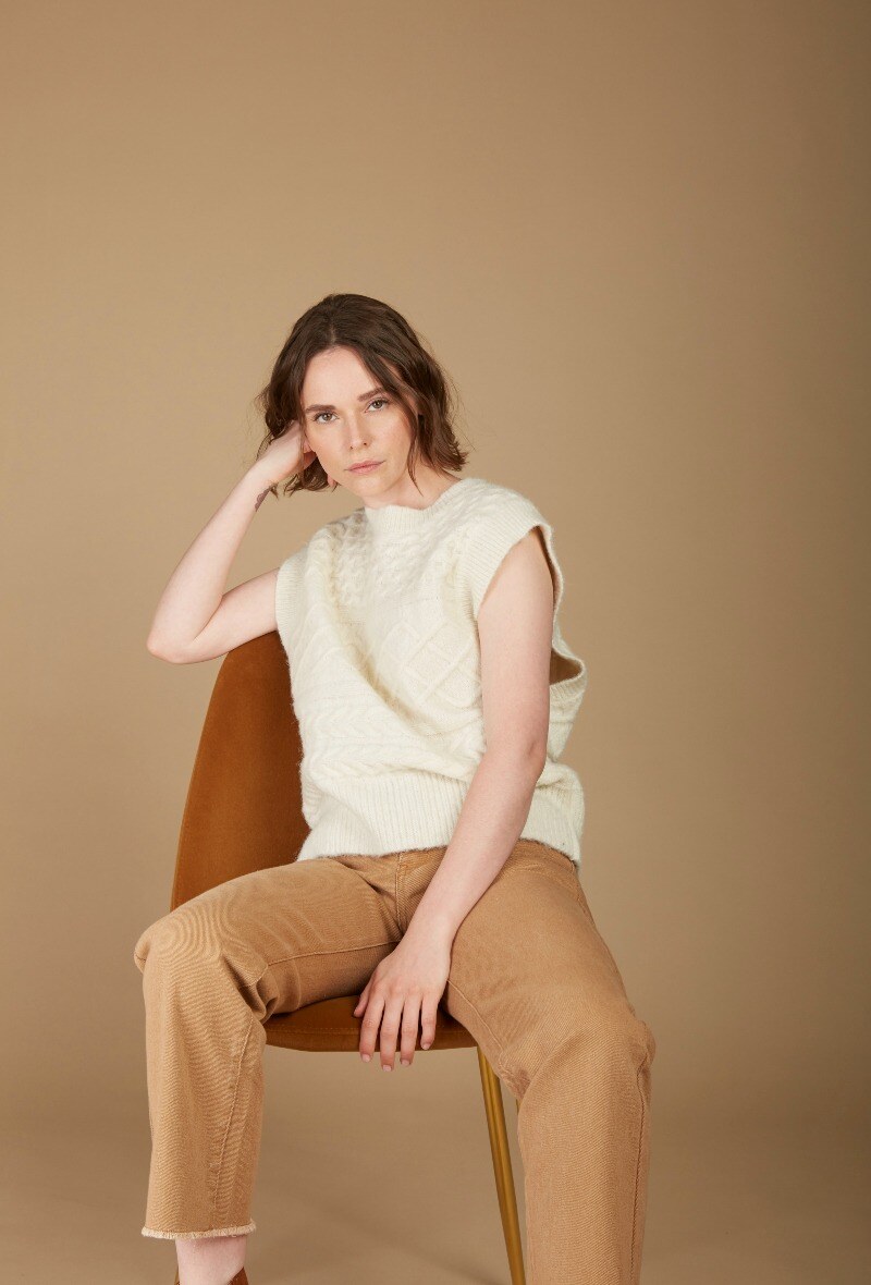 Grossiste Andy & Lucy - Gilet sans manches tressé