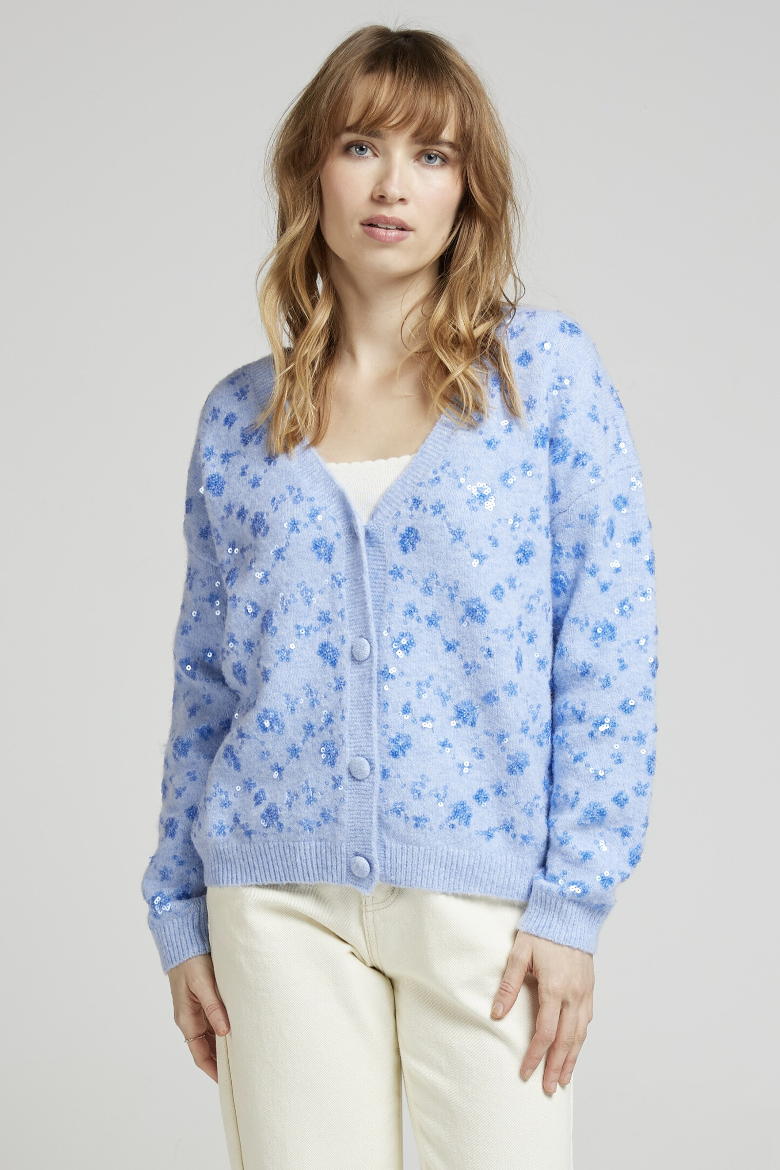 Wholesaler Andy & Lucy - Floral sequin vest