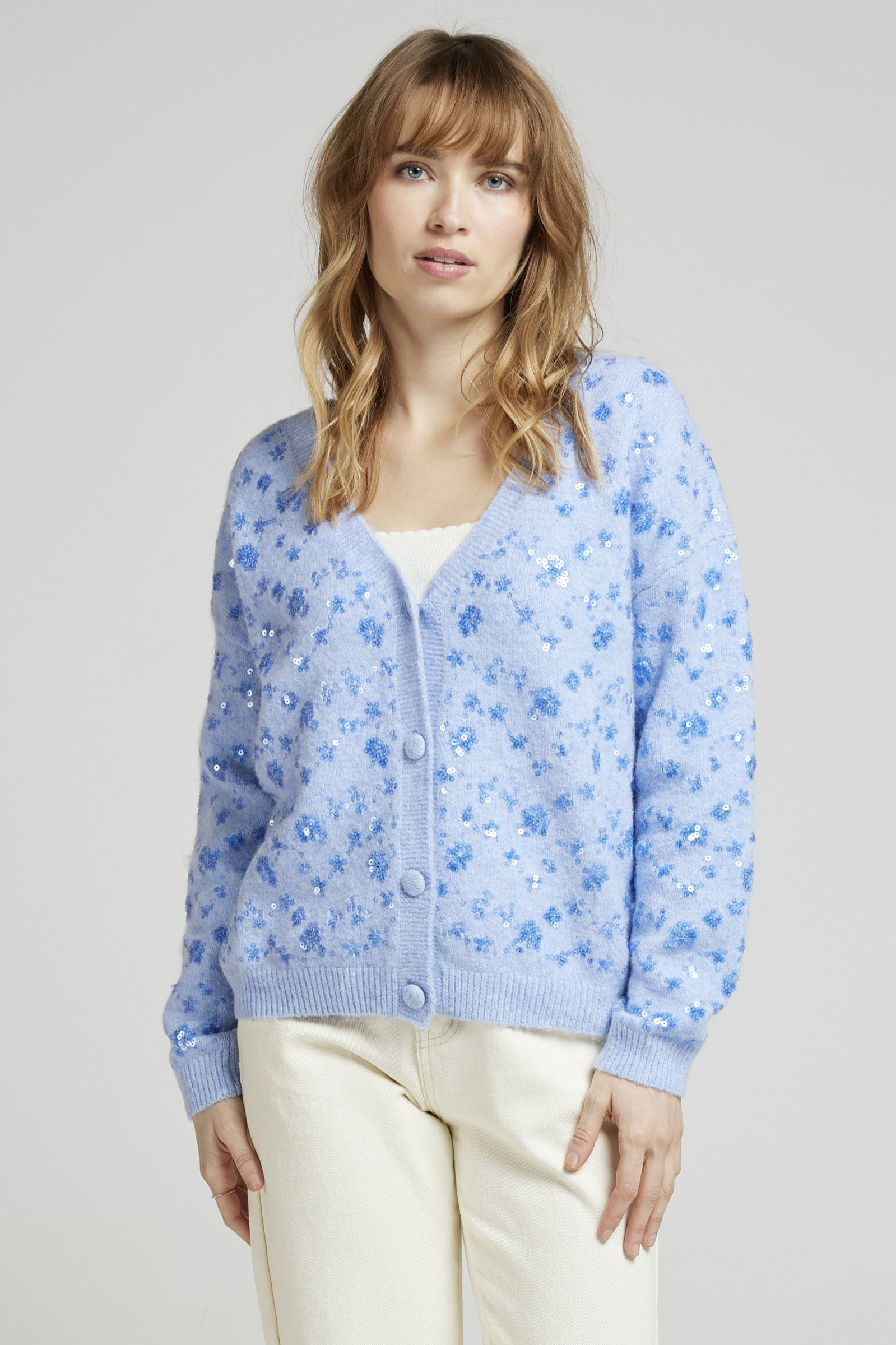 Wholesaler Andy & Lucy - Floral sequin vest